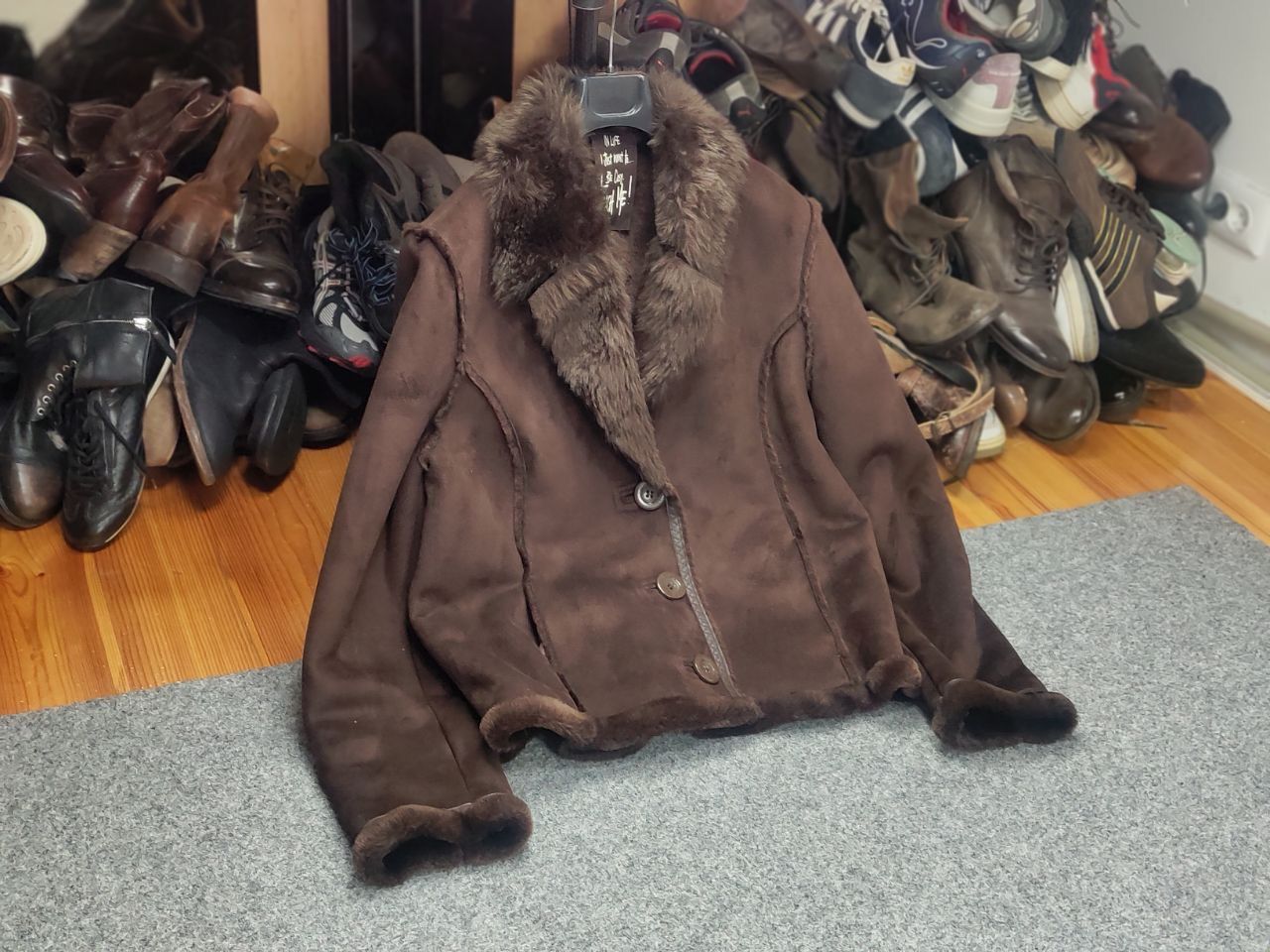 Japanese Brand Vintage Avant Garde If Six Was Nine Style Fur Leather Jacket Size L / US 10 / IT 46 - 14 Thumbnail