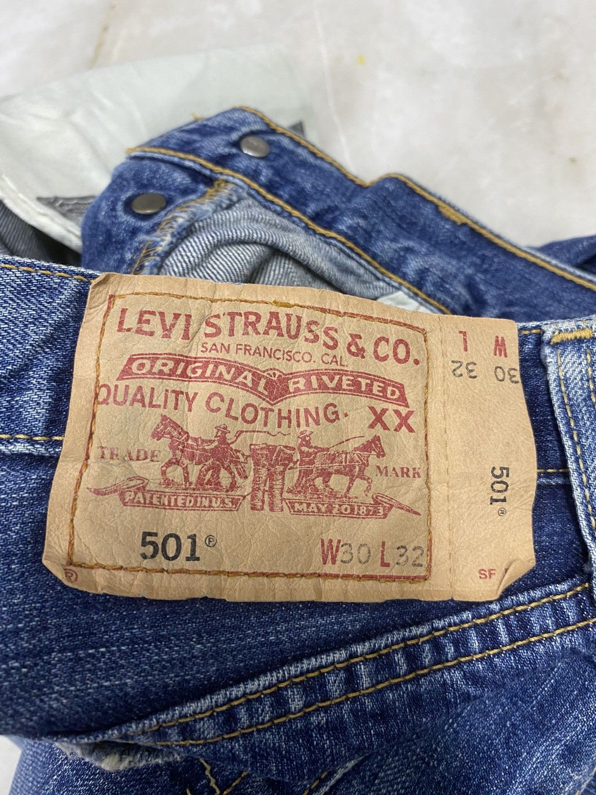 Levi's Size 30x29 Vintage Levis Distressed Jeans Faded Pants Denim Size US 30 / EU 46 - 12 Thumbnail