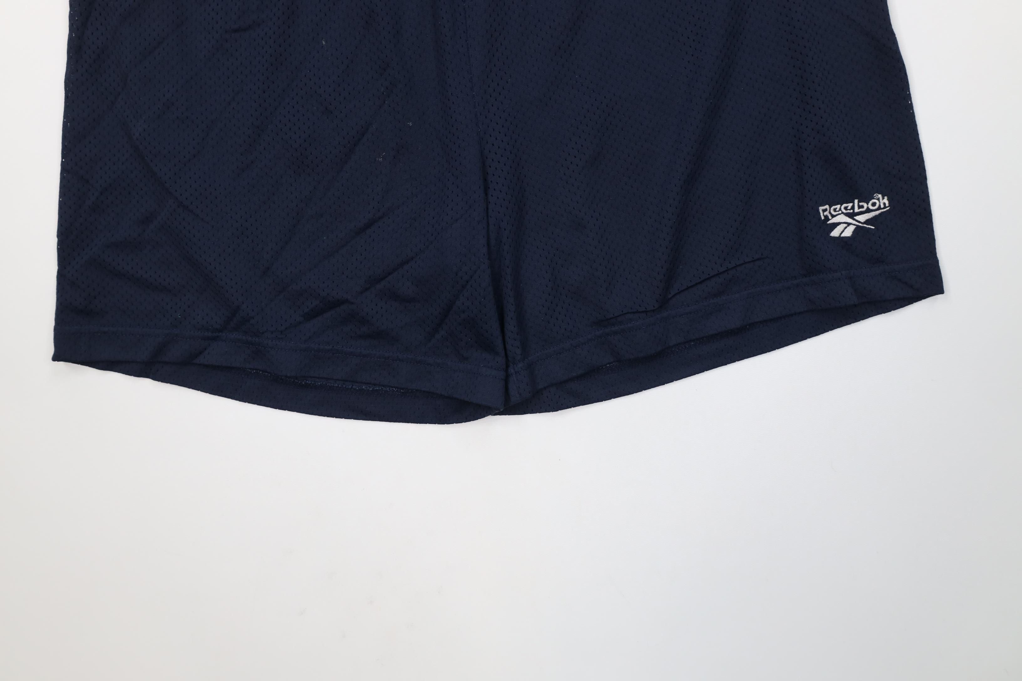 Reebok Vintage 90s Reebok Above Knee Mesh Shorts Blue Nylon USA Size US 36 / EU 52 - 4 Thumbnail
