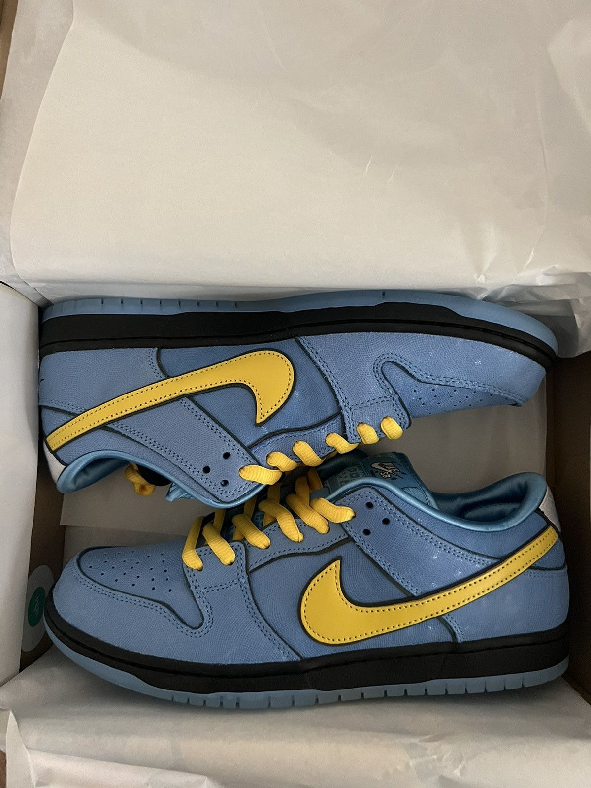 image of Nike Sb Dunk Low X The Powerpuff Girls 'bubbles' Shoes in Blue, Men's (Size 10.5)
