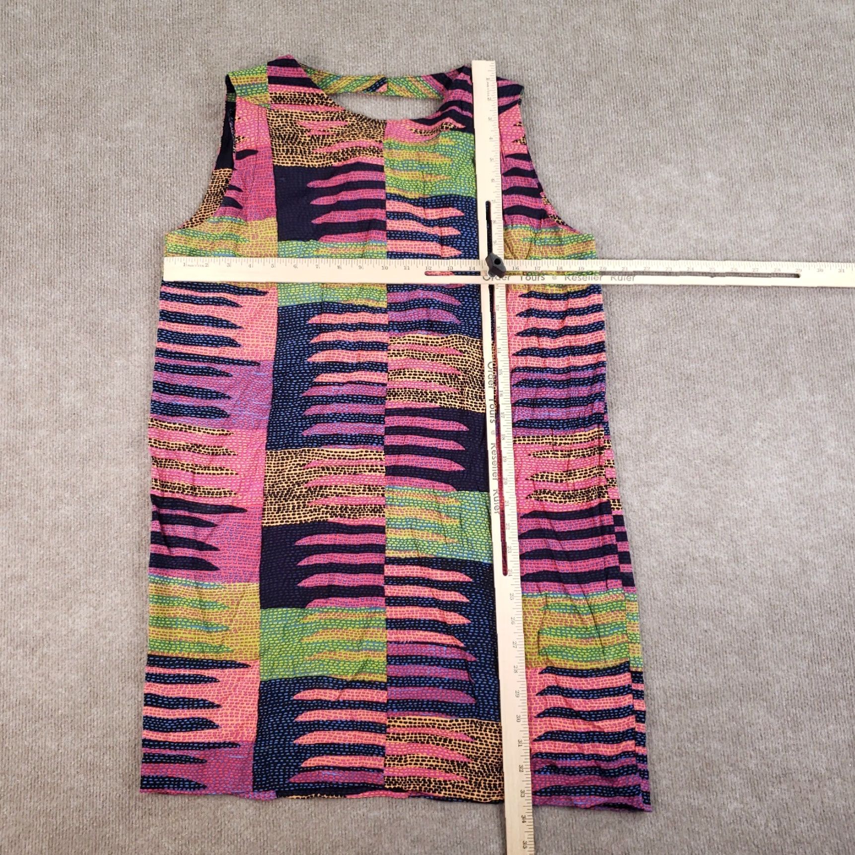 Mara Hoffman Mara Hoffman Dress Womens Small Pink Blue Connector Print Scoop Back Swing Size S / US 4 / IT 40 - 2 Thumbnail