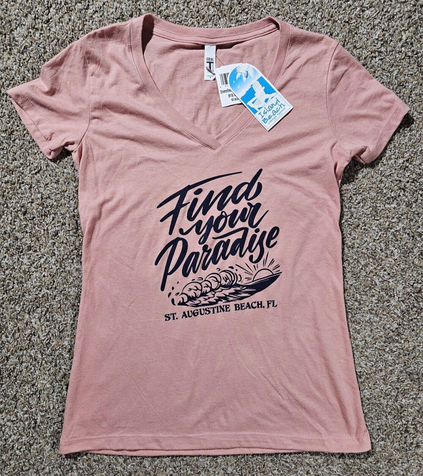 Designer find your paradise st Augustine FL S shirt Island Beach NWT Size S / US 4 / IT 40 - 1 Thumbnail