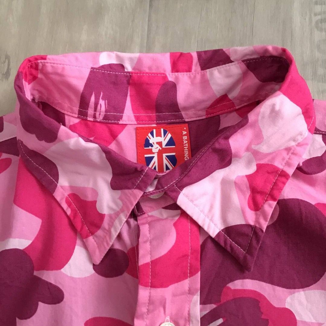 Bape 🔥Vintage🔥 BAPE Pink camo shirt a bathing ape NIGO Size US M / EU 48-50 / 2 - 3 Thumbnail