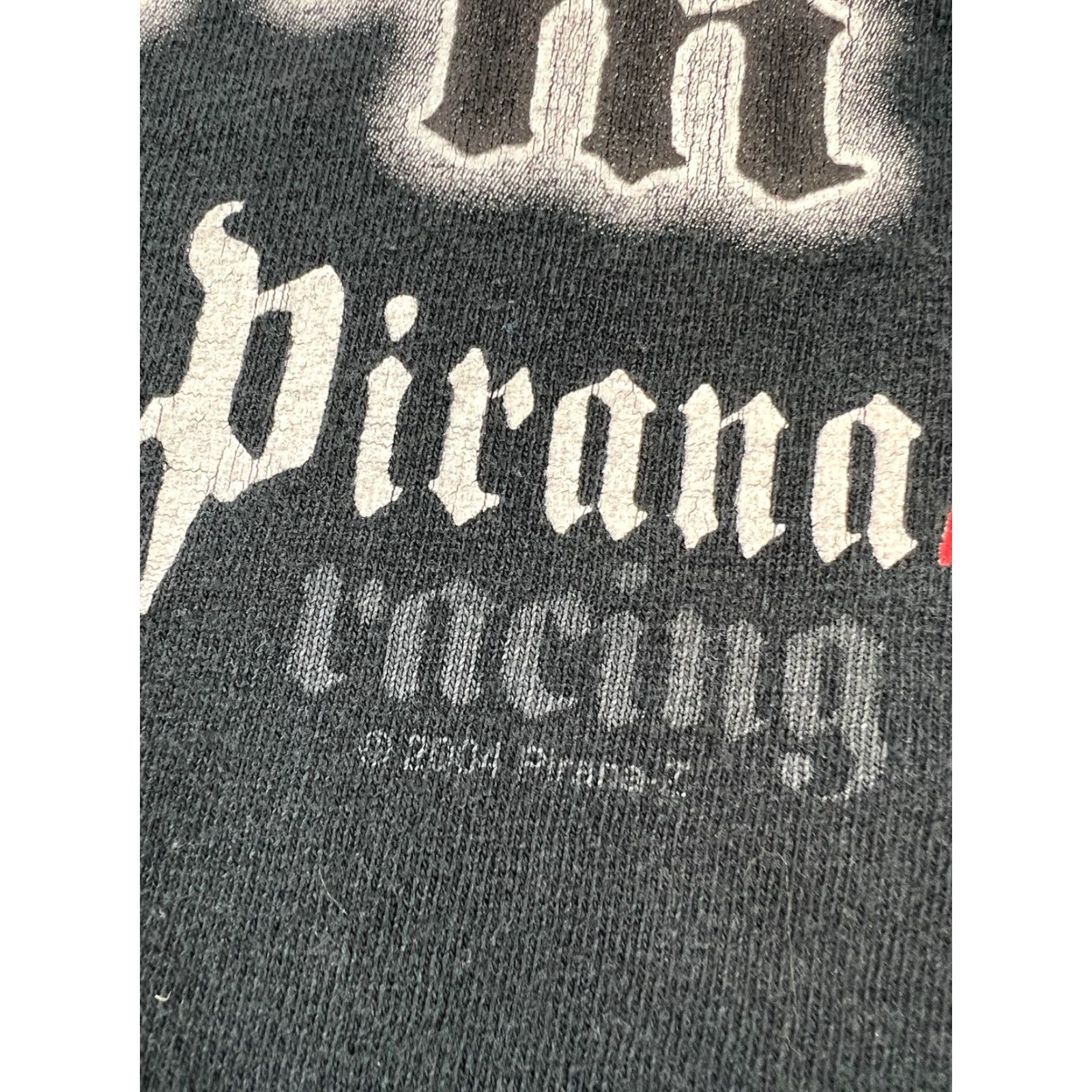 Vintage VINTAGE Pirana T-Shirt Racing Gear Mens Black L Shirt Short Sleeve Size L Size US L / EU 52-54 / 3 - 8 Thumbnail