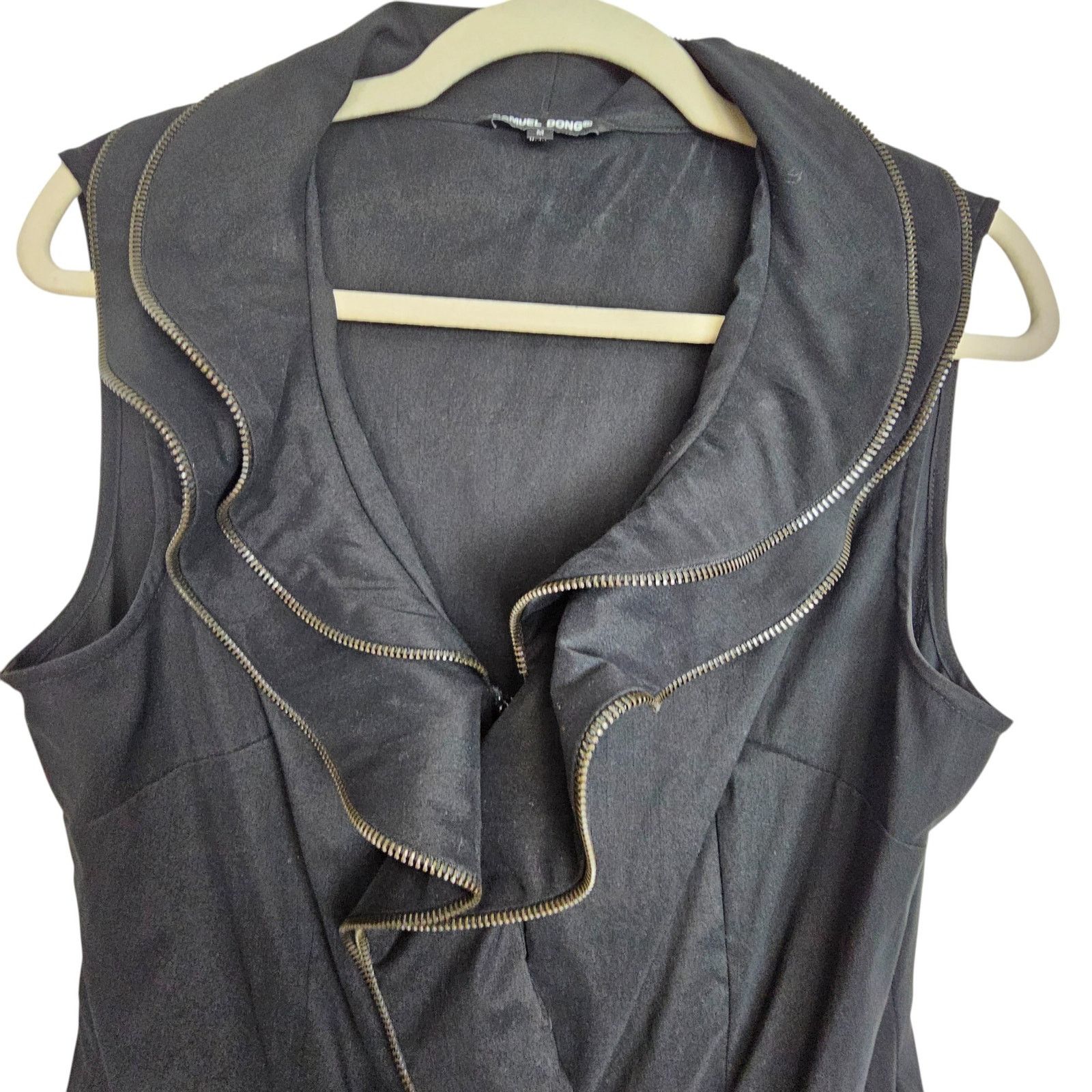 Samuel Ross Samuel Dong Womens Ruffle Front Cocktail Dress M Whimsigoth Size M / US 6-8 / IT 42-44 - 2 Thumbnail