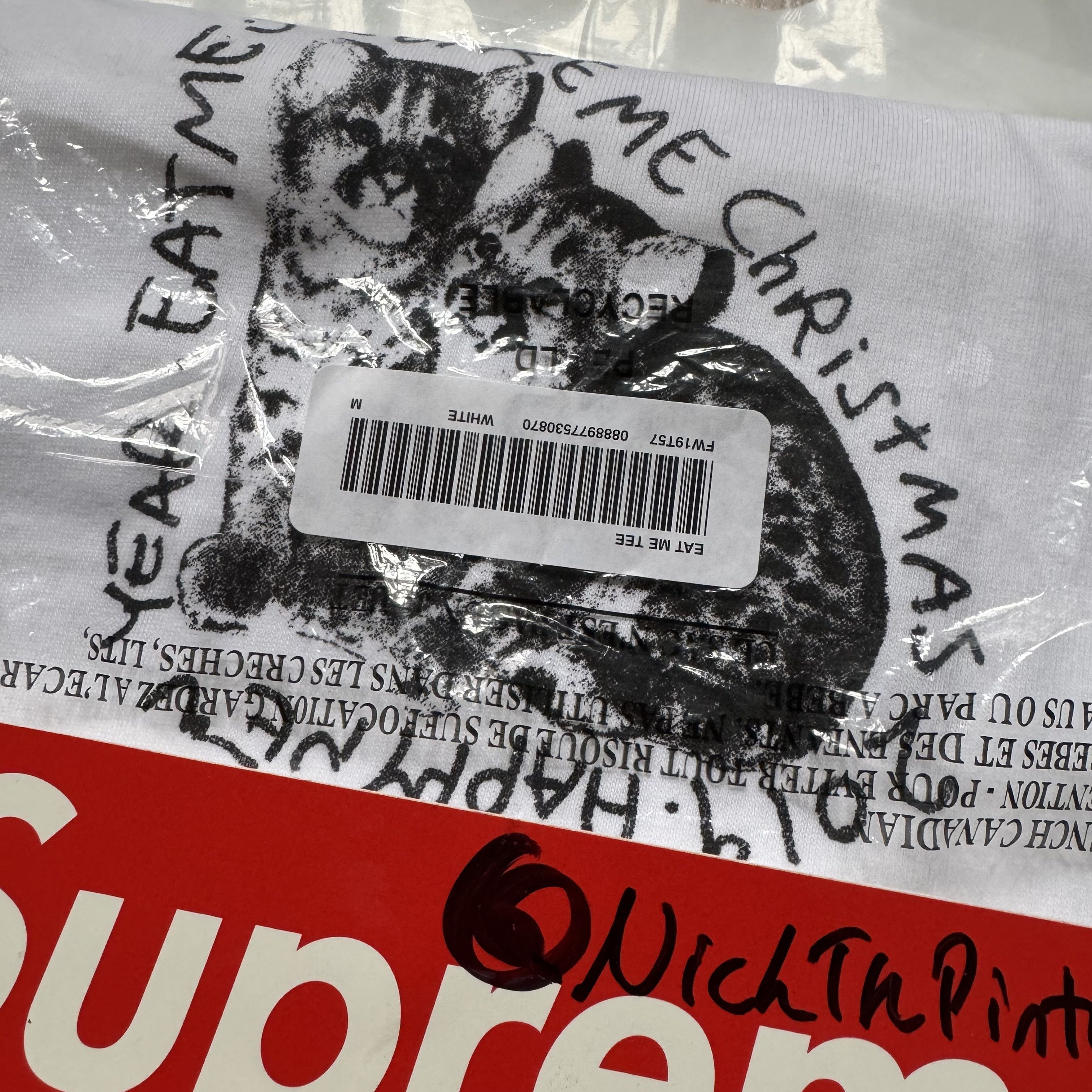 Supreme Eat Me Tee Size US M / EU 48-50 / 2 - 3 Thumbnail