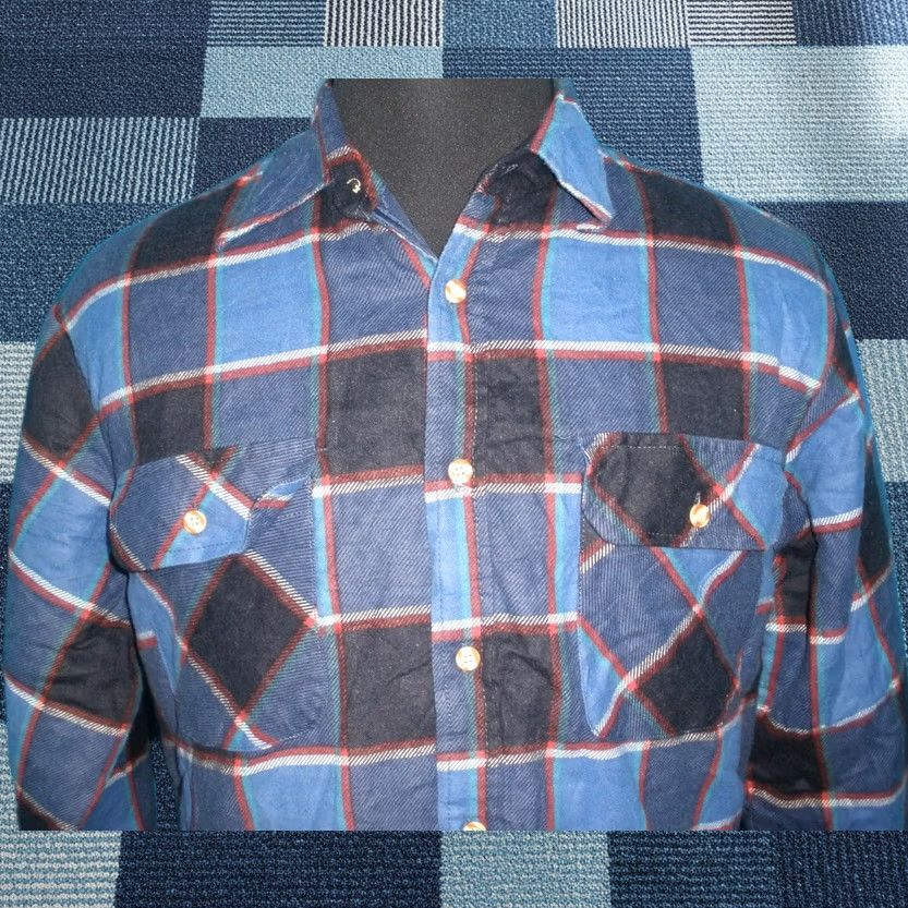 McGregor McGregor Bagpiper Button-Up Plaid Flannel Shirt Mens Medium Multicolor Long Sleeve Quilted Lined Casual Workwear Travel Fall Spring Winter Size US M / EU 48-50 / 2 - 1 Thumbnail