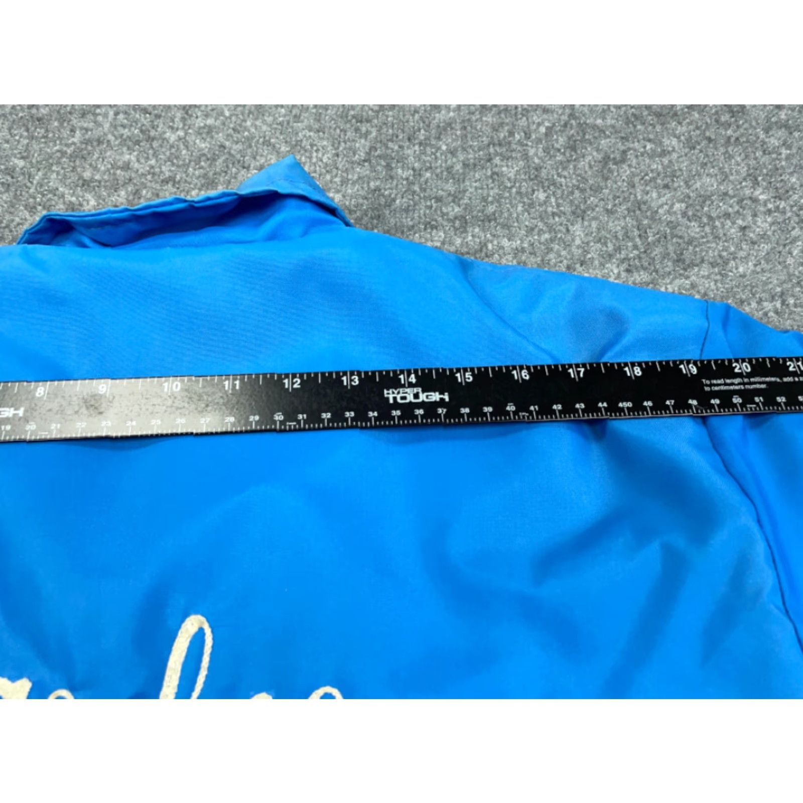 Vintage VINTAGE 80s Michigan Garber Dukes Satin Snap Jacket Adult Large Mama Hogs Embroidered Blue Nylon Shell Lined Polyester F&C Sportswear USA Size US L / EU 52-54 / 3 - 4 Thumbnail