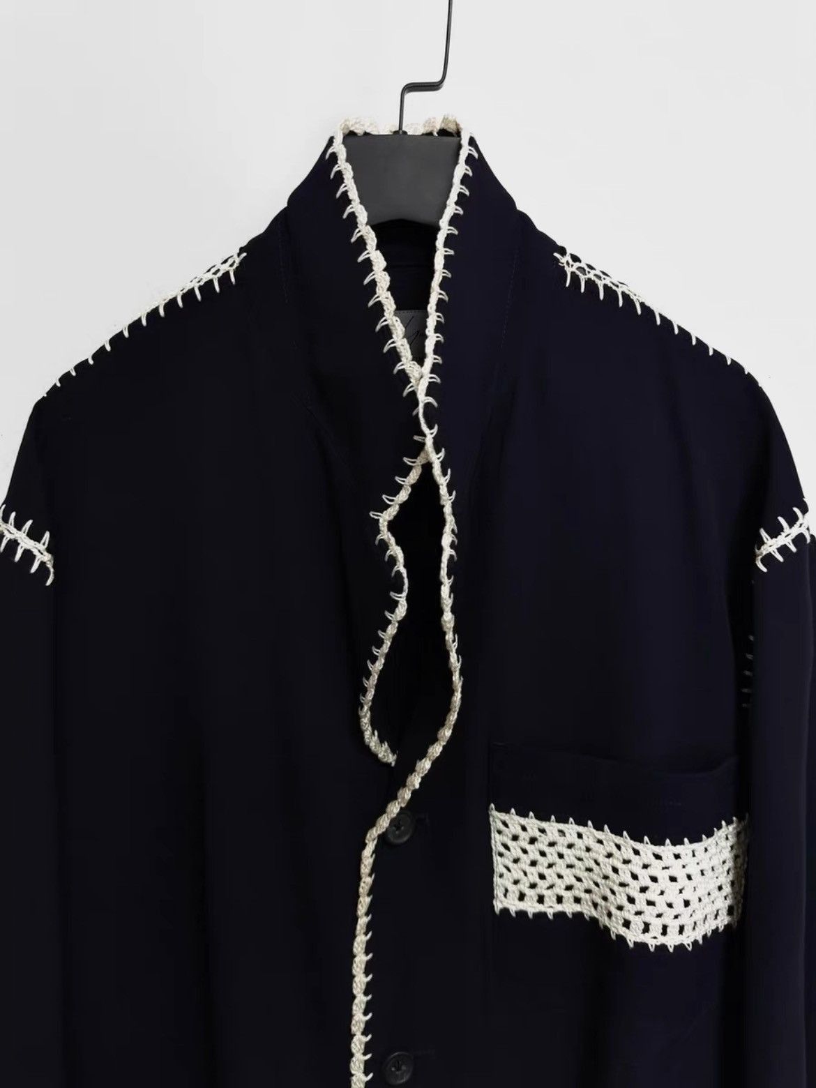 Yohji Yamamoto Yohji Yamamoto 91ss “shirt collection” knitwear jacket-2505 Size US M / EU 48-50 / 2 - 5 Thumbnail