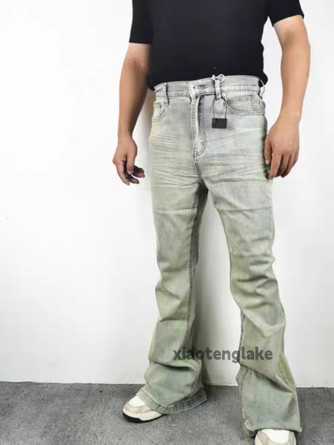 Jean zx utility punk yuppie grunge bootcut flared hiphop jeans Size US 30 / EU 46 - 4 Thumbnail