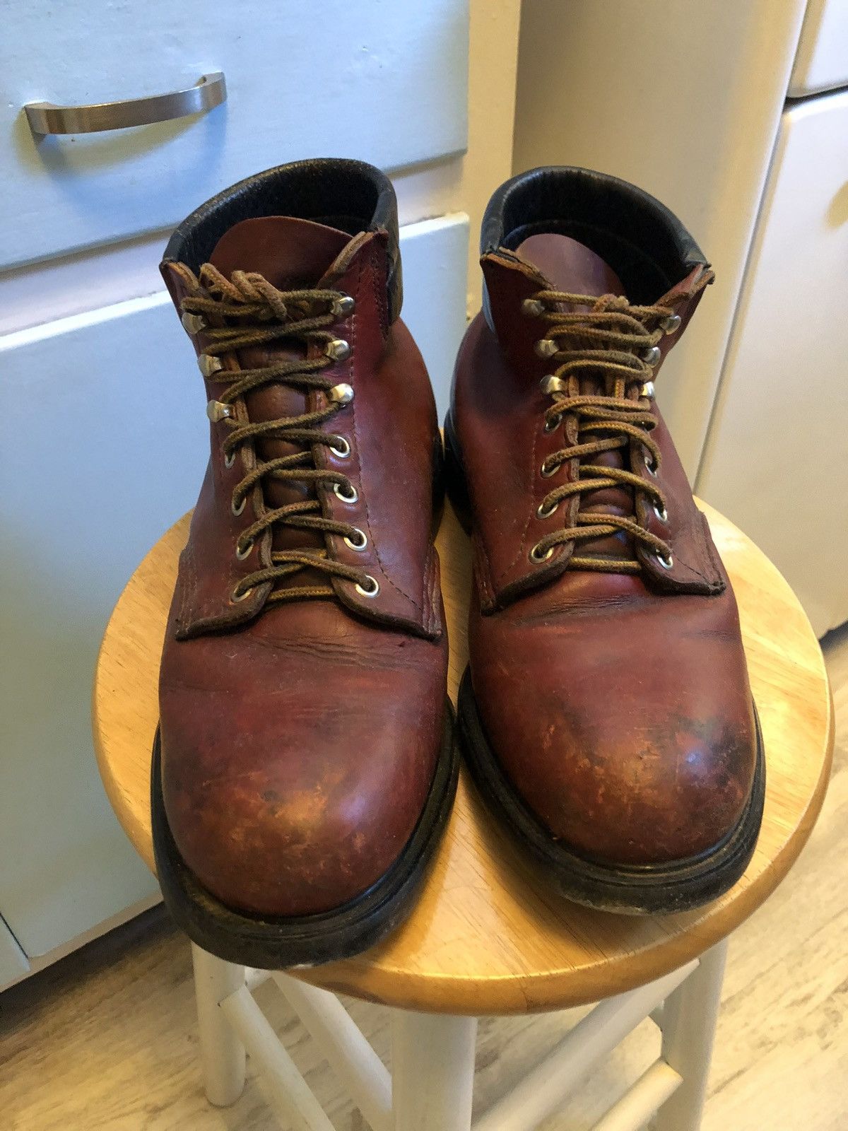 Red Wing Red wings leather work boots steel toe Size US 9.5 / EU 42-43 - 1 Thumbnail