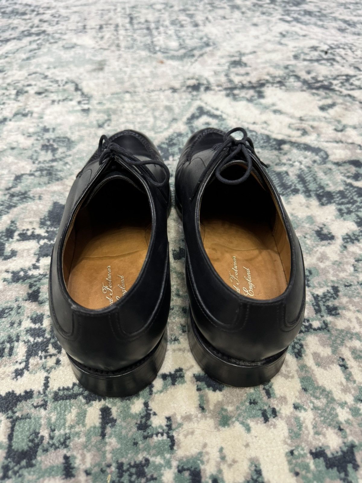 LLOYD MASTER LLOYD FOOTWEAR AMERSHAM BLACK CALF LEATHER SHOES Size US 7 / EU 40 - 4 Thumbnail