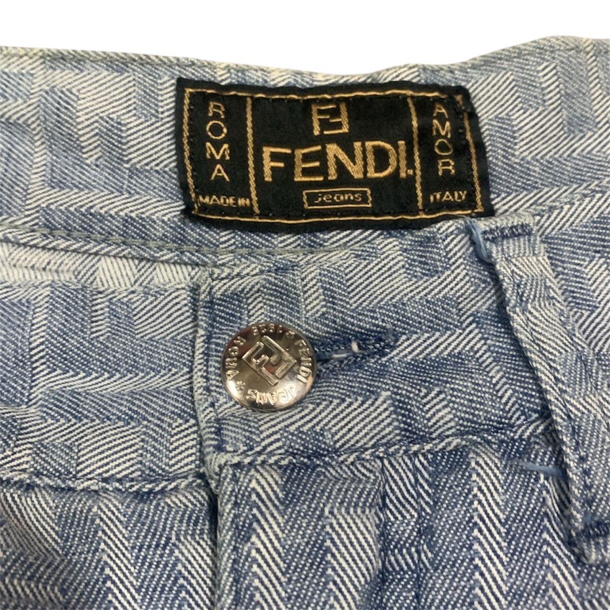 Fendi Vtg Fendi Zucca Monogram Logo Jeans W26x27 Size 26" / US 2 / IT 38 - 9 Thumbnail