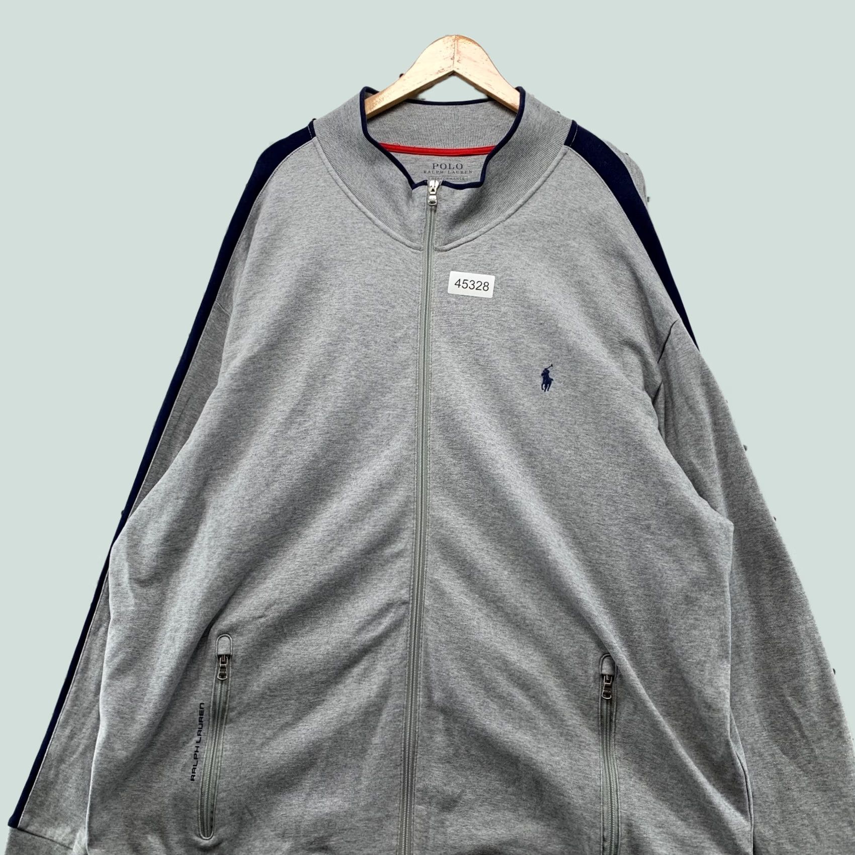 Polo Ralph Lauren Polo Ralph Lauren Jacket Mens 3XL Tall 3XLT Gray Performance Track Size US XXL / EU 58 / 5 - 1 Thumbnail