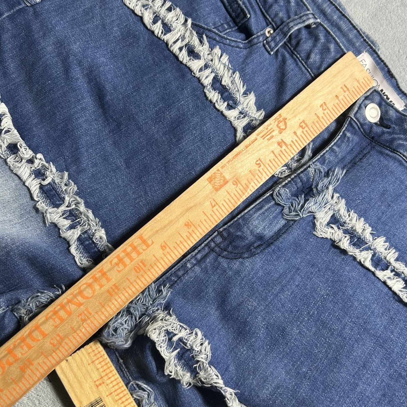 Rockstar Games Patchwork Beyond Baggy Stacked Jeans sz 15 32x33 Hamilton Size 32" / US 10 / IT 46 - 11 Thumbnail