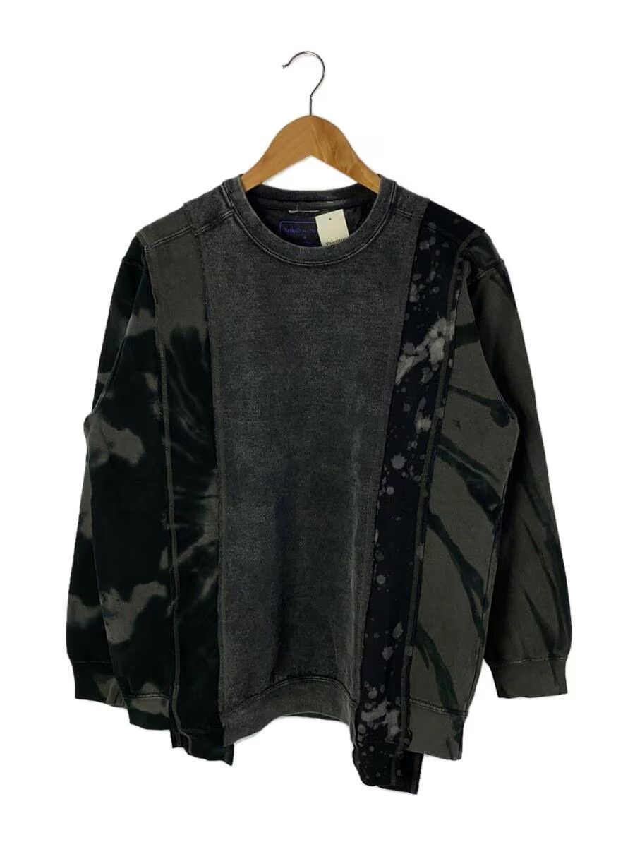 image of Needles Reconstructed Rebuild Dye Sweatshirt in Grey, Men's (Size Medium)