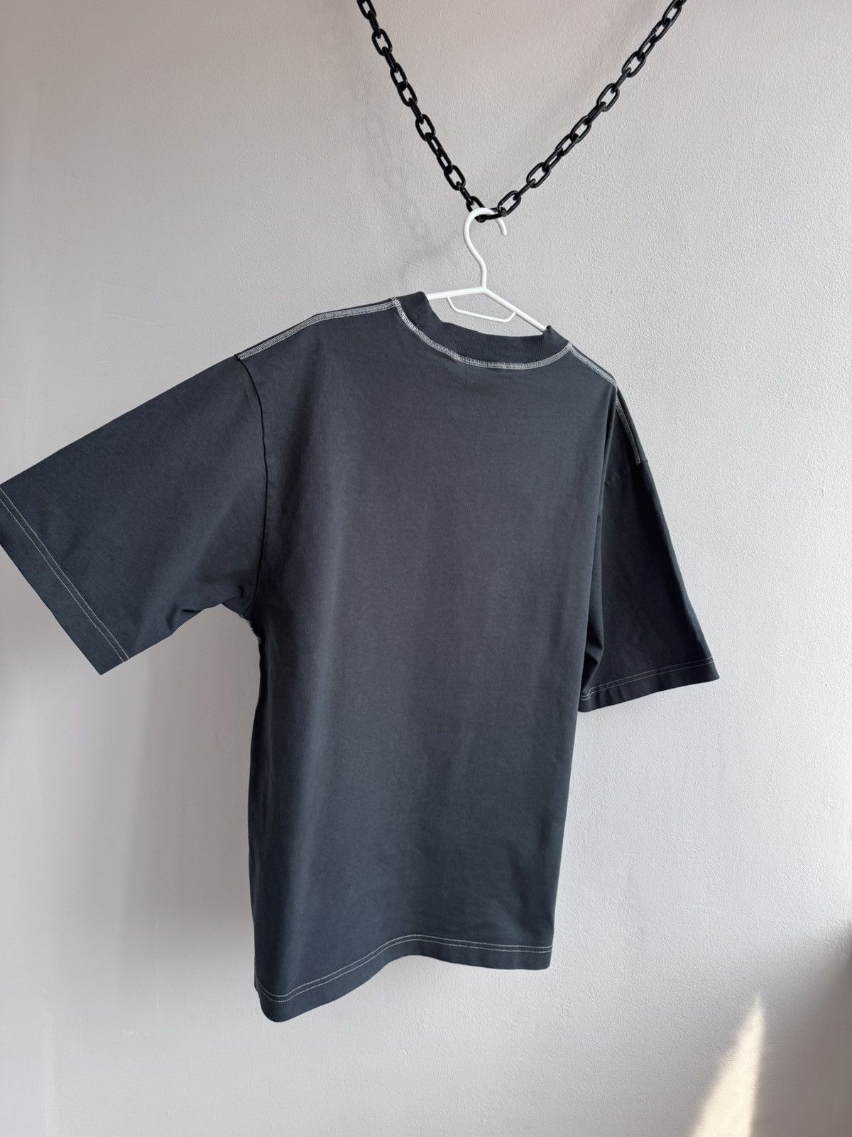 Acne Studios Acne Studios Stockholm Centre Logo T-Shirt Tee Gray Black Size US M / EU 48-50 / 2 - 12 Thumbnail