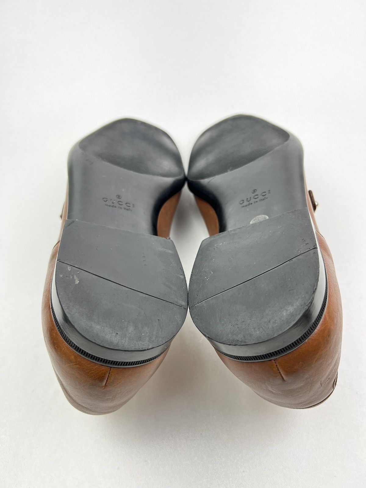 Gucci GUCCI Loafers Leather Shoes Slip Ons Web Stripe Brown Men’s Size US 7.5 / EU 40-41 - 16 Thumbnail