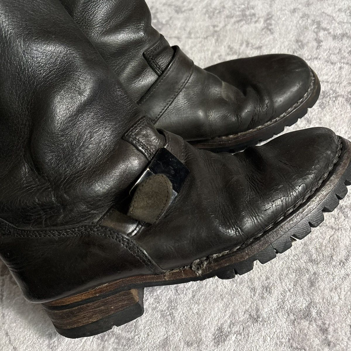 Incarnation Incarnation Guidi Horse Leather Buckled Engineer Boots | 44 Size US 11 / EU 44 - 3 Thumbnail