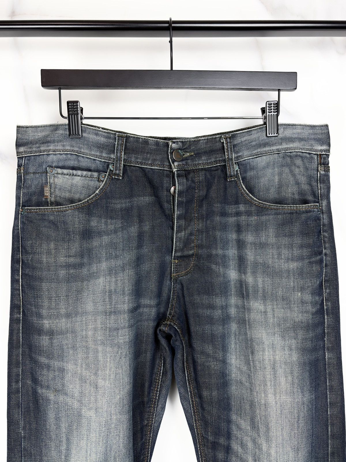Raf Simons Raf By Raf Simons Faded Indigo Denim Jeans Distressed Size US 32 / EU 48 - 3 Thumbnail