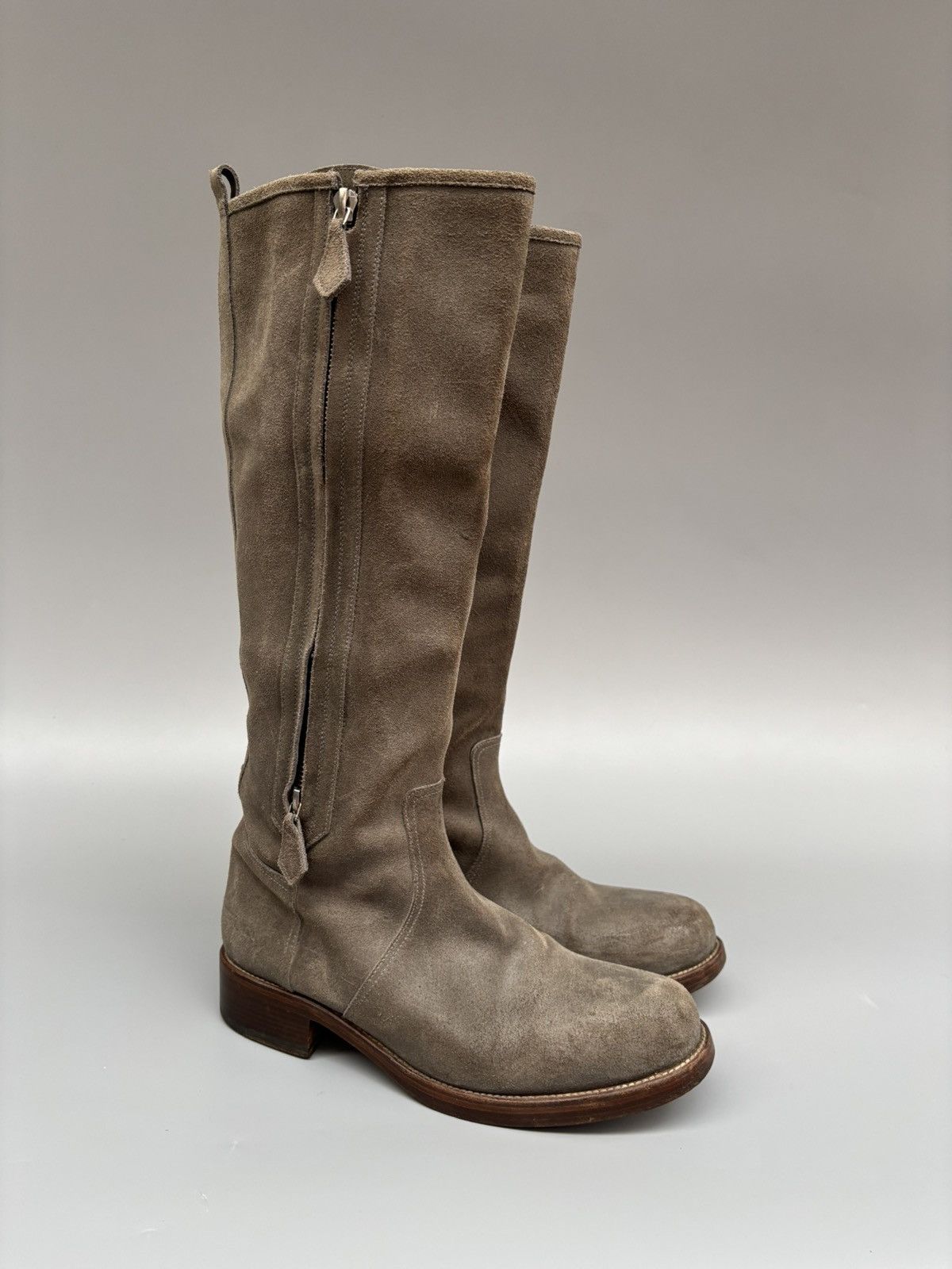 Hermes F/W 2000 Hermes by Margiela Distressed Knee High Boots Size US 8 / IT 38 - 2 Thumbnail