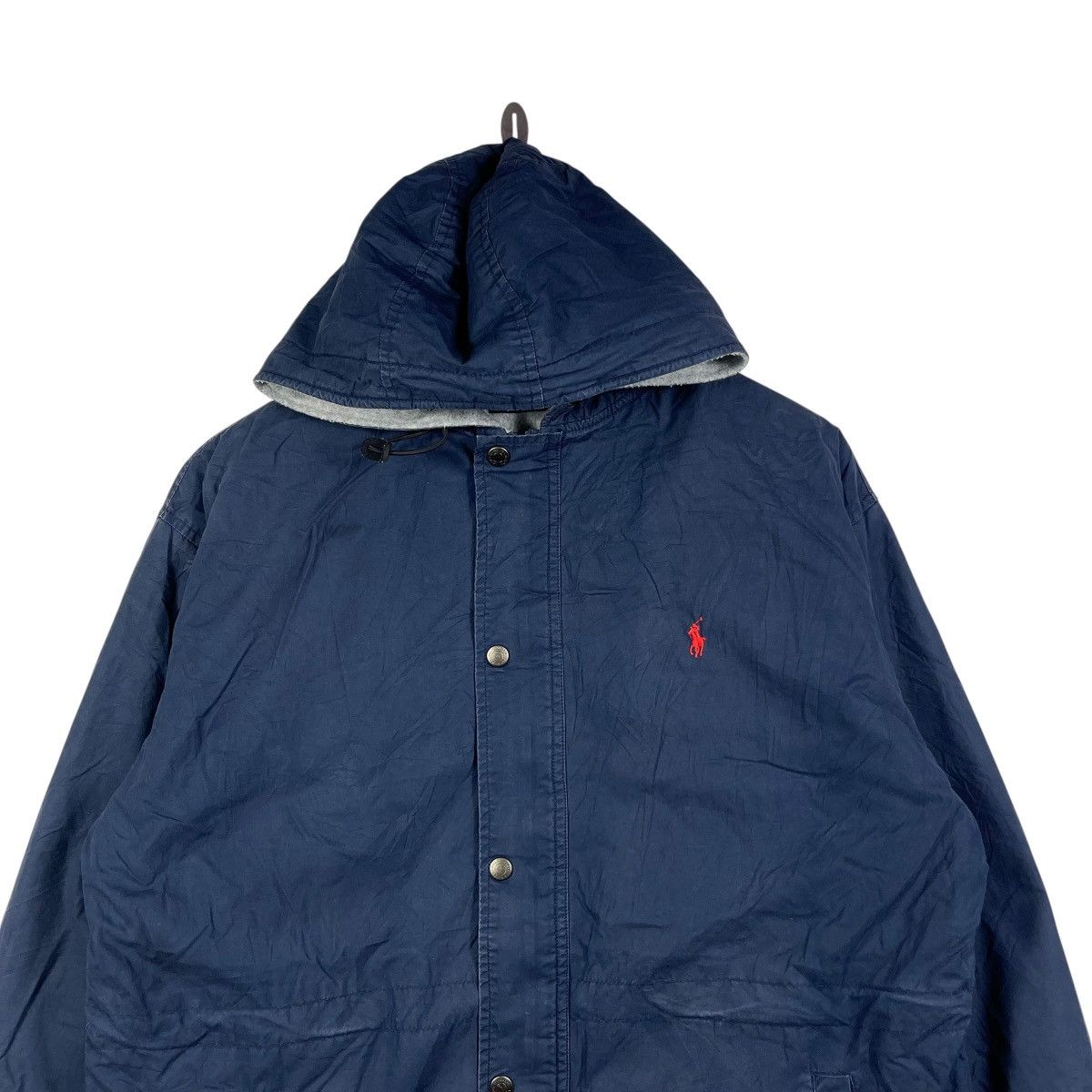 Polo Ralph Lauren Vintage Polo Ralph Lauren Hooded Nylon Parka Jacket Navy Size US L / EU 52-54 / 3 - 2 Thumbnail