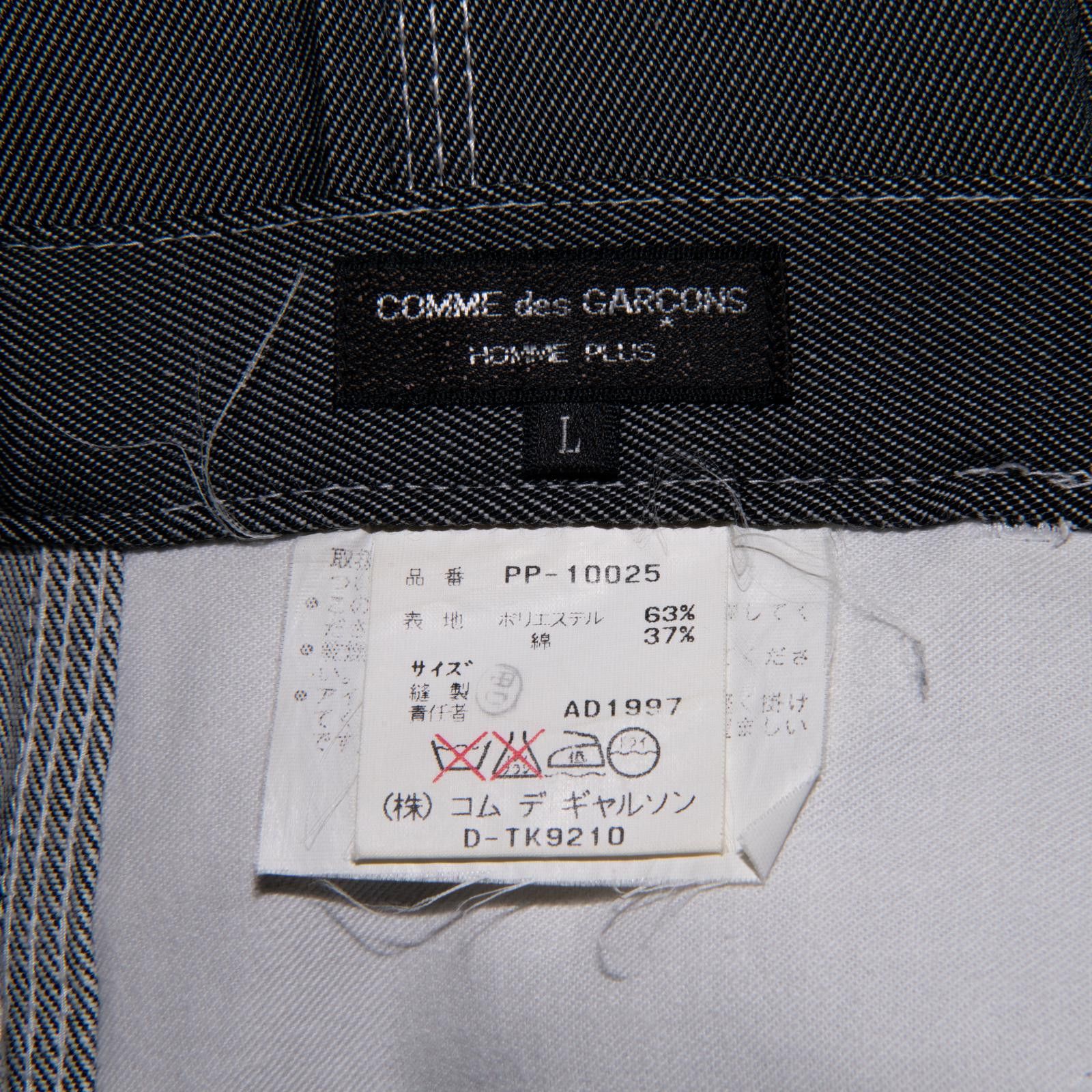 Comme des Garcons × Comme des Garcons Homme × Comme des Garcons Homme Plus Comme Des Garcons Homme Plus FW 1997 Shiny Gray Pants Size US 34 / EU 50 - 4 Thumbnail