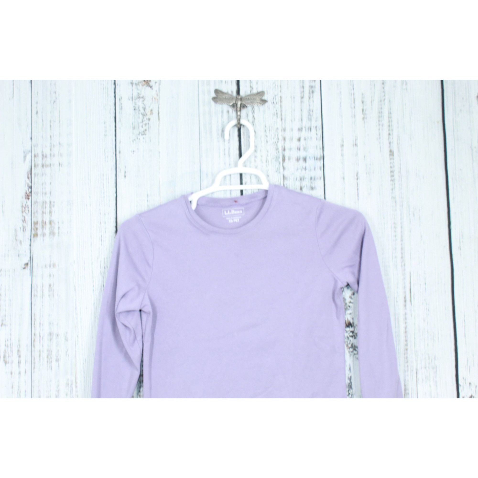 L.L. Bean LL Bean Dusty Purple Pima Long Sleeve Crew Tee Size XS / US 0-2 / IT 36-38 - 2 Thumbnail