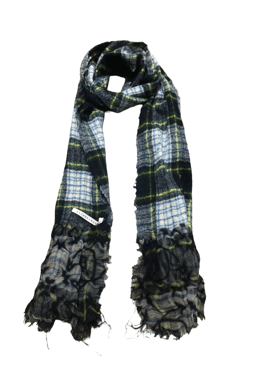 SunoaKuwahara Green Tartan Scarf Muffler Nice Design