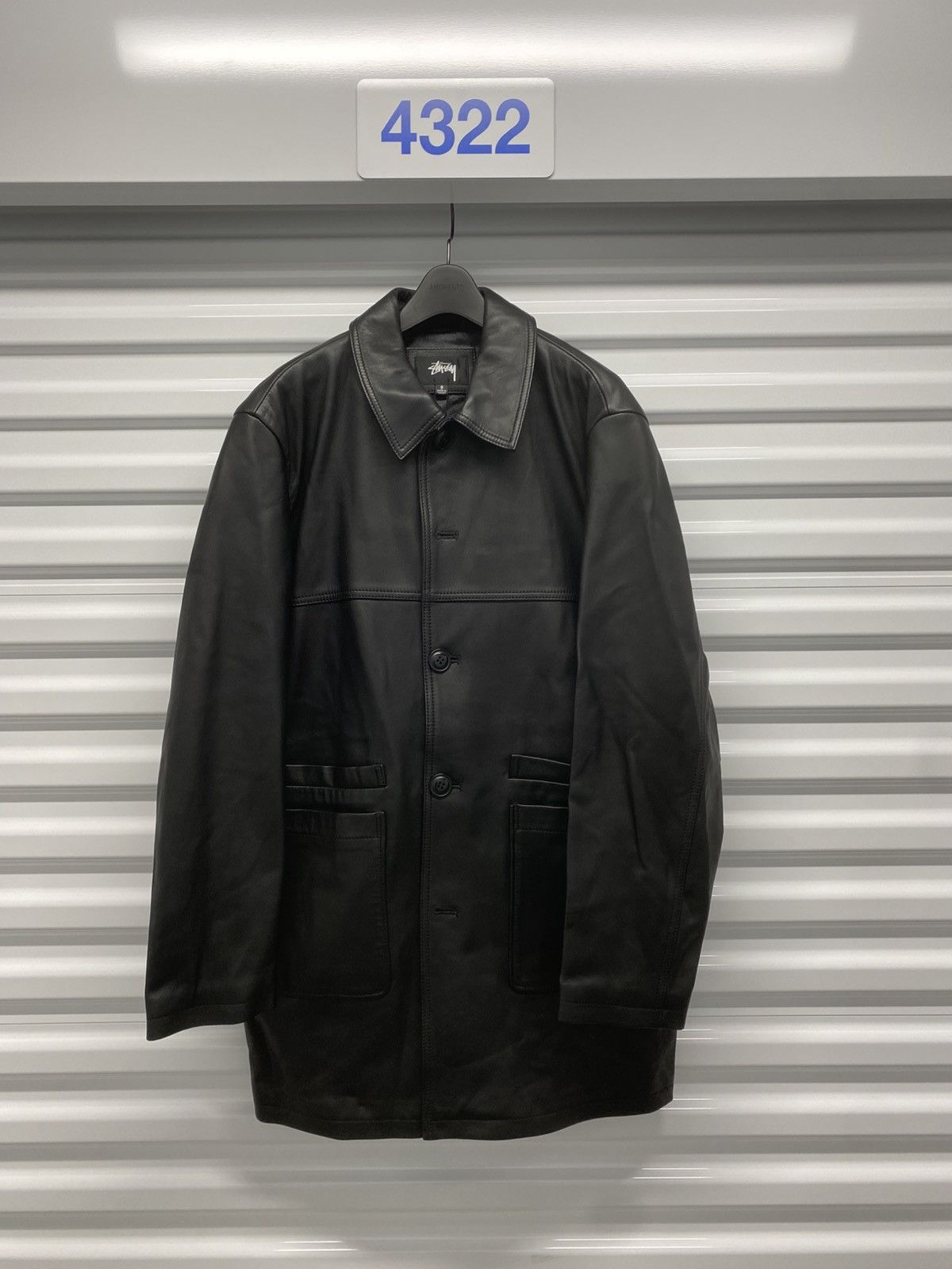 Stussy Stussy Leather Transit Coat Size US S / EU 44-46 / 1 - 3 Thumbnail