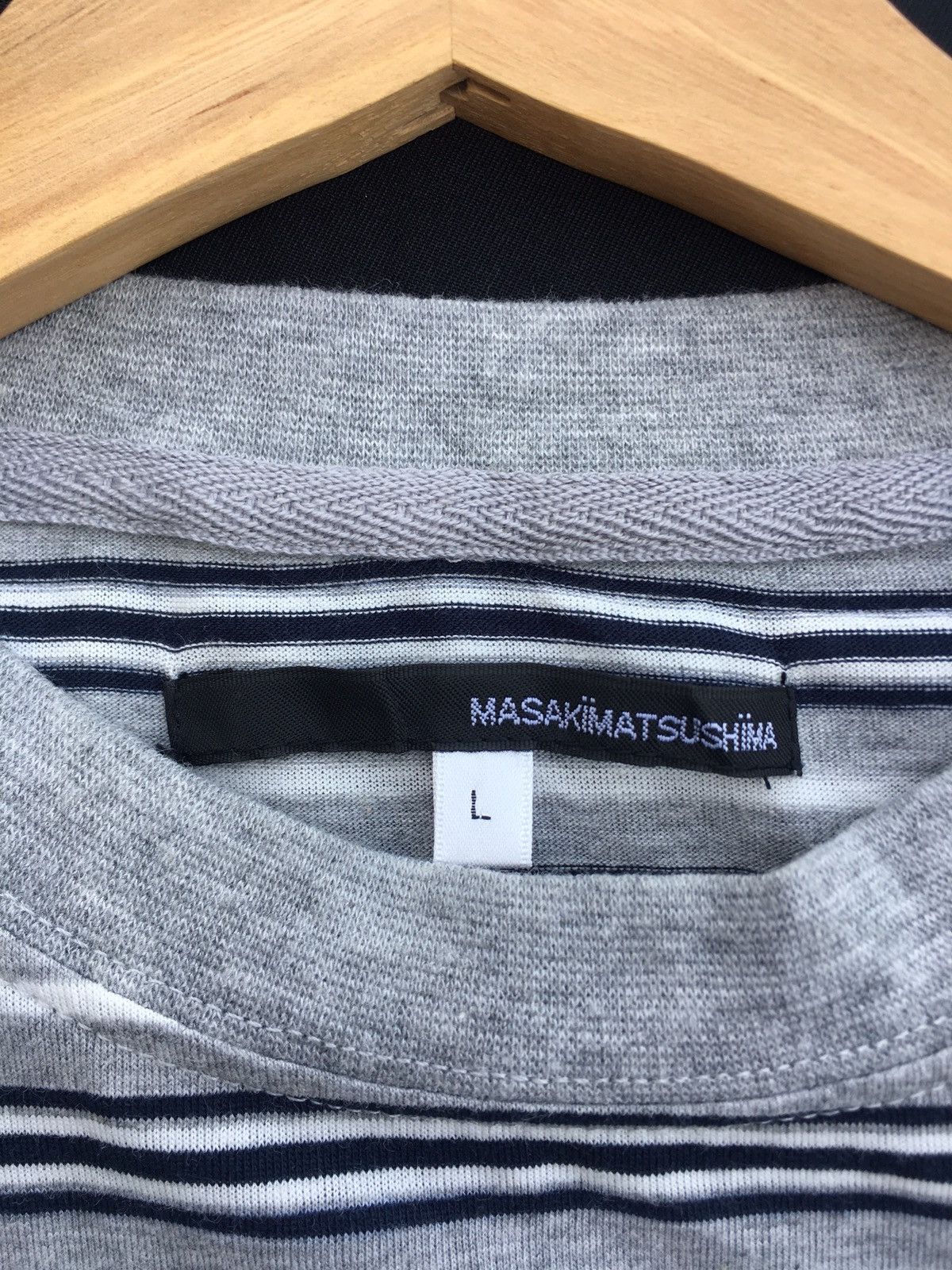 Masaki Matsushima Rare Vintage Masaki Matsushima Stripes Tshirt Size US L / EU 52-54 / 3 - 10 Thumbnail