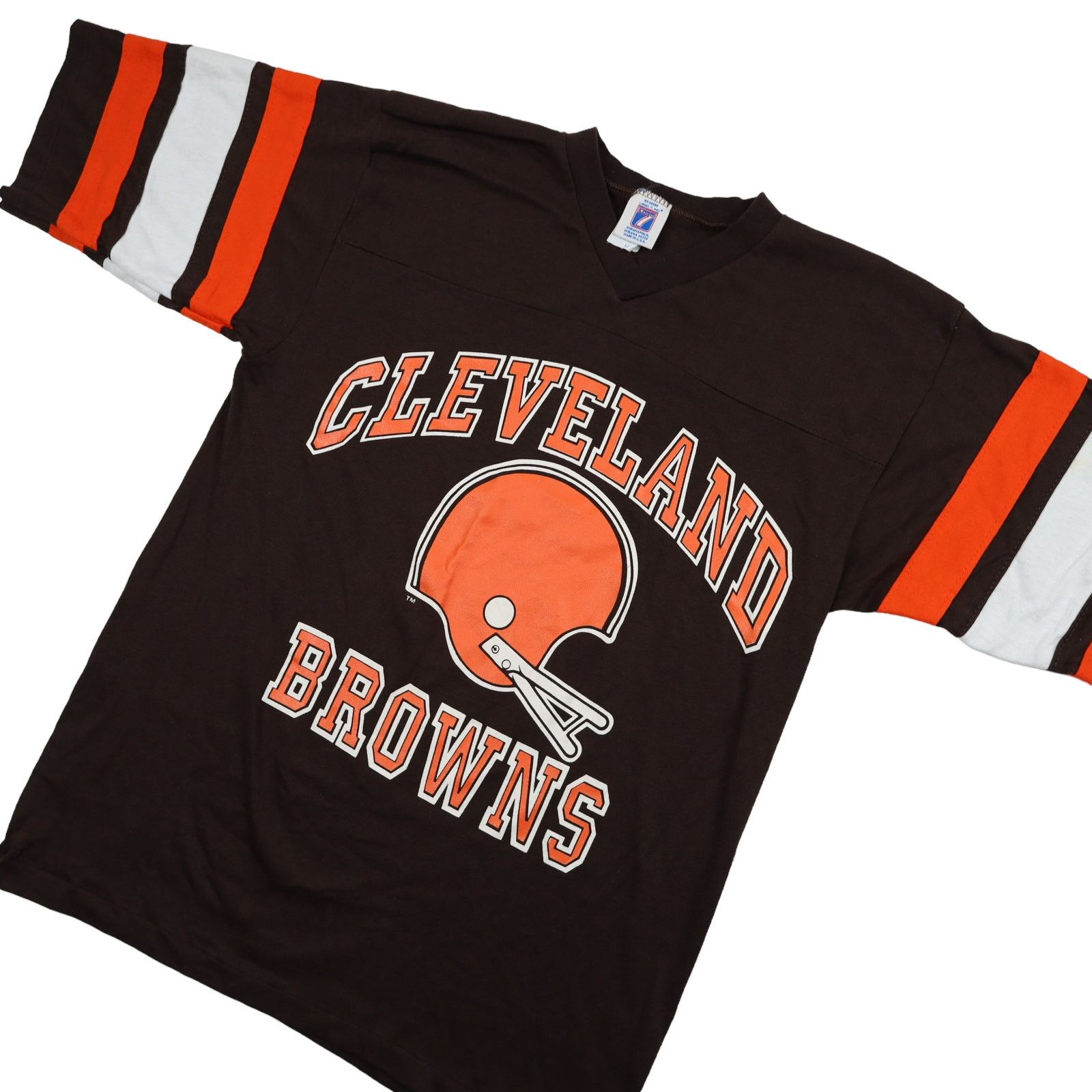 NFL × Vintage Vintage Logo 7 Cleveland Browns Graphic T Shirt Size US M / EU 48-50 / 2 - 2 Thumbnail