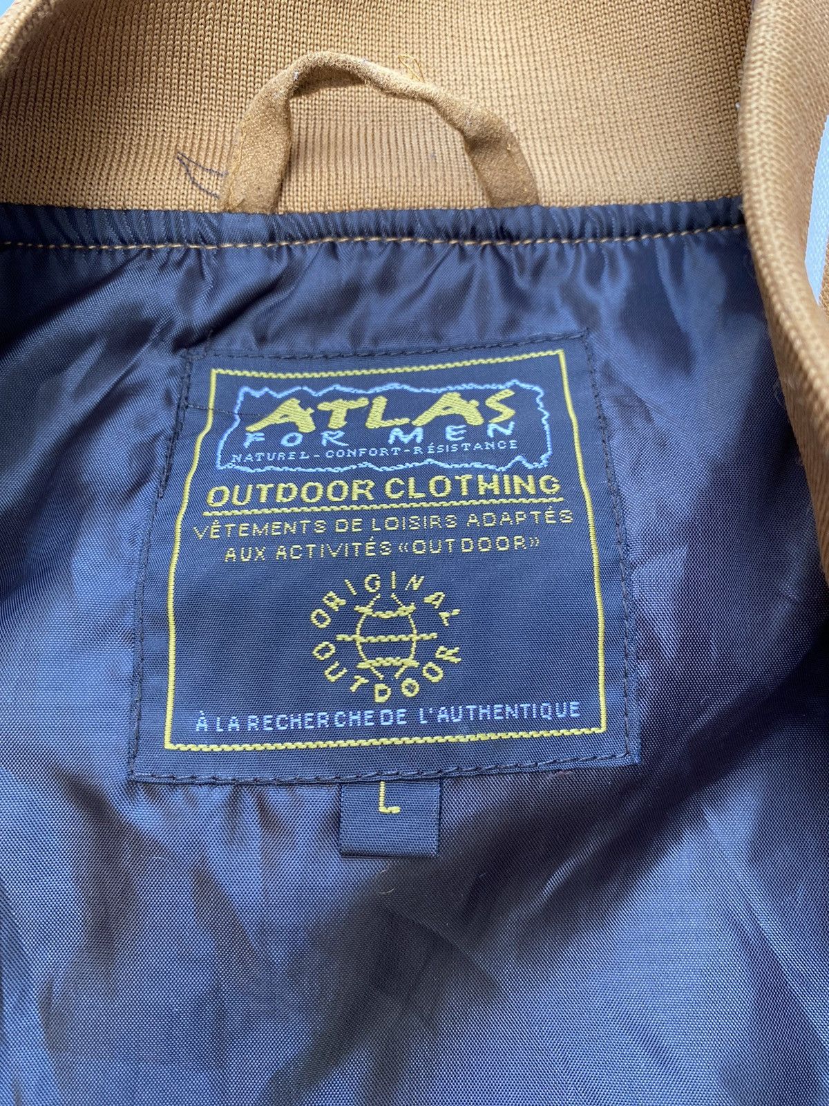 Japanese Brand × Vintage Atlas For Men Outdoor Brown Jacket Size US L / EU 52-54 / 3 - 6 Thumbnail