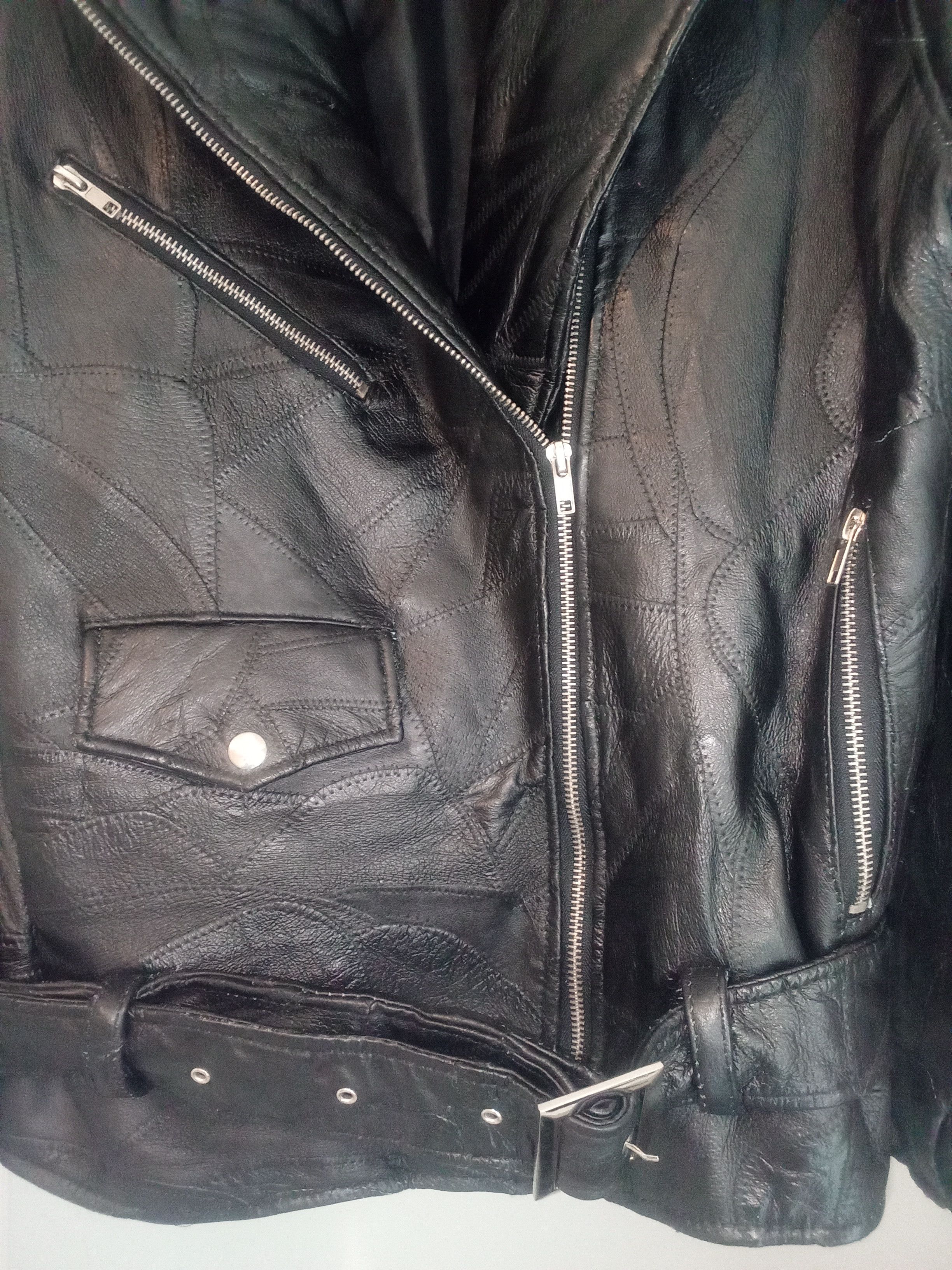 Vintage VINTAGE LEATHER BIKER JACKET WITH EAGLE EMBROIDERY Size US M / EU 48-50 / 2 - 6 Thumbnail