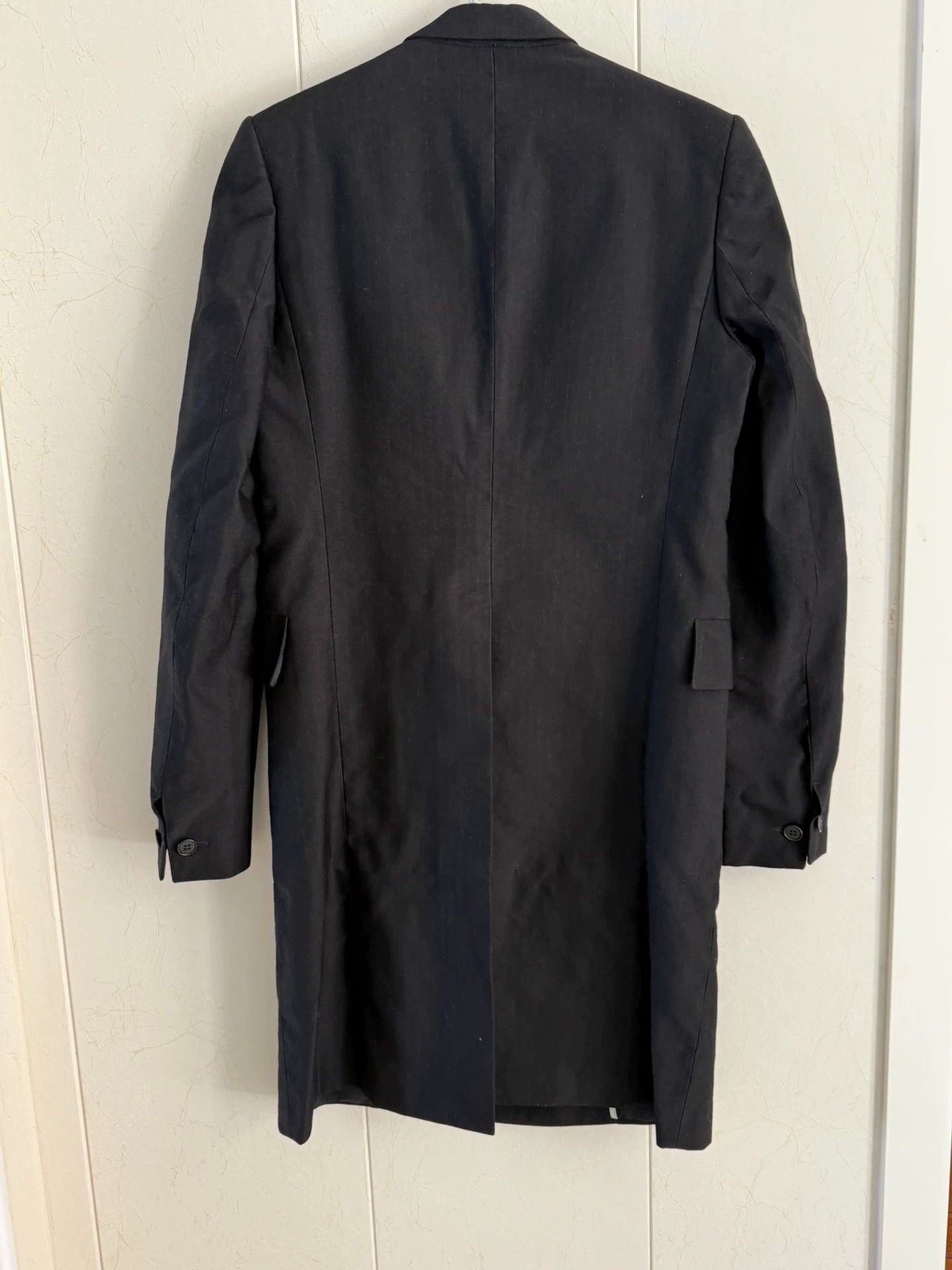 Carol Christian Poell CCP GM-2471 Ramie Wool Hidden Snap Long Jacket 46 Slim Size US S / EU 44-46 / 1 - 2 Thumbnail