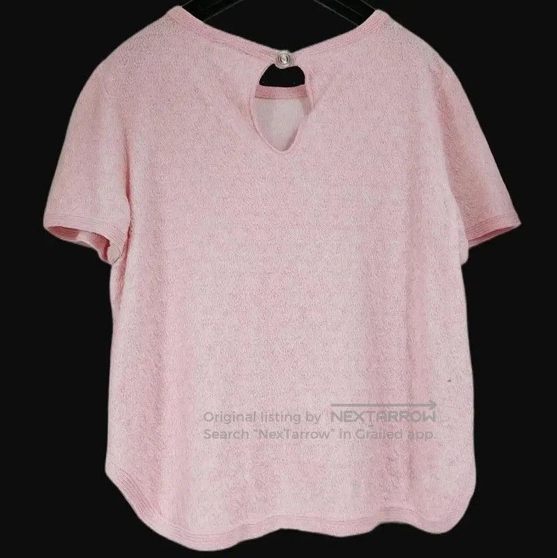 Chanel Chanel Pink Short Sleeve Knit Top . Size M / US 6-8 / IT 42-44 - 3 Thumbnail