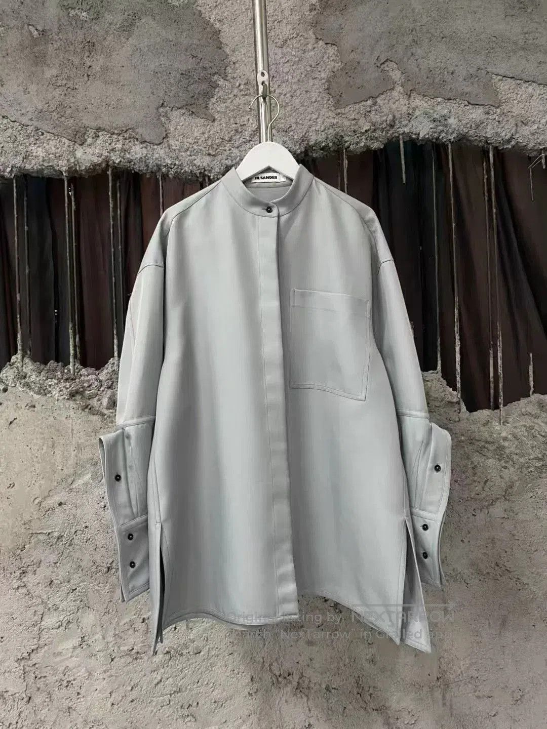 Jil Sander Jil Sander Gray Deconstructed Button Oversized Shirt. Size US M / EU 48-50 / 2 - 1 Thumbnail