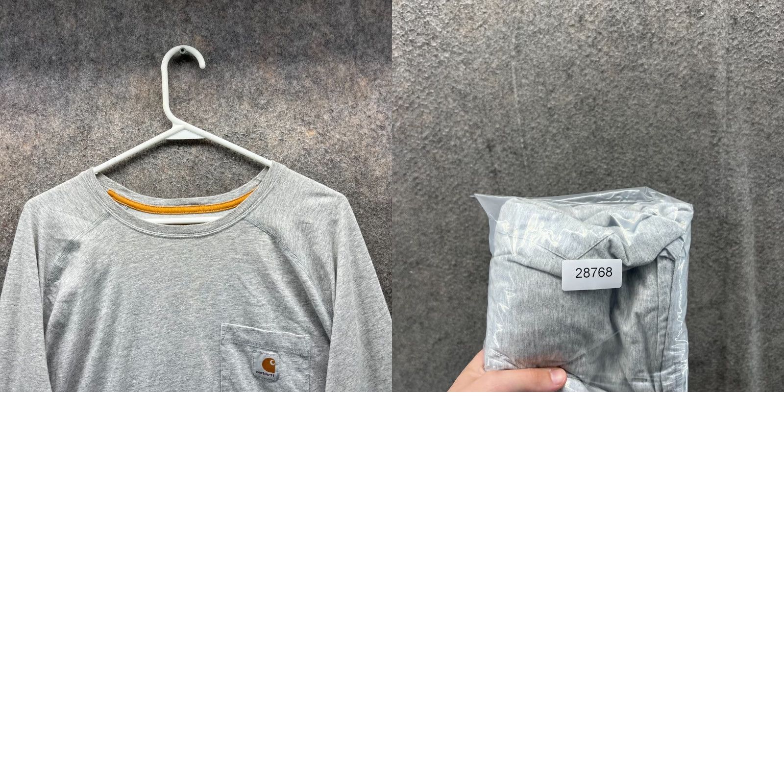 Carhartt Carhartt Force Shirt Men 2XL Tall Heather Gray Cotton Long Sleeve Pocket Crew Neck Size US XXL / EU 58 / 5 - 9 Thumbnail