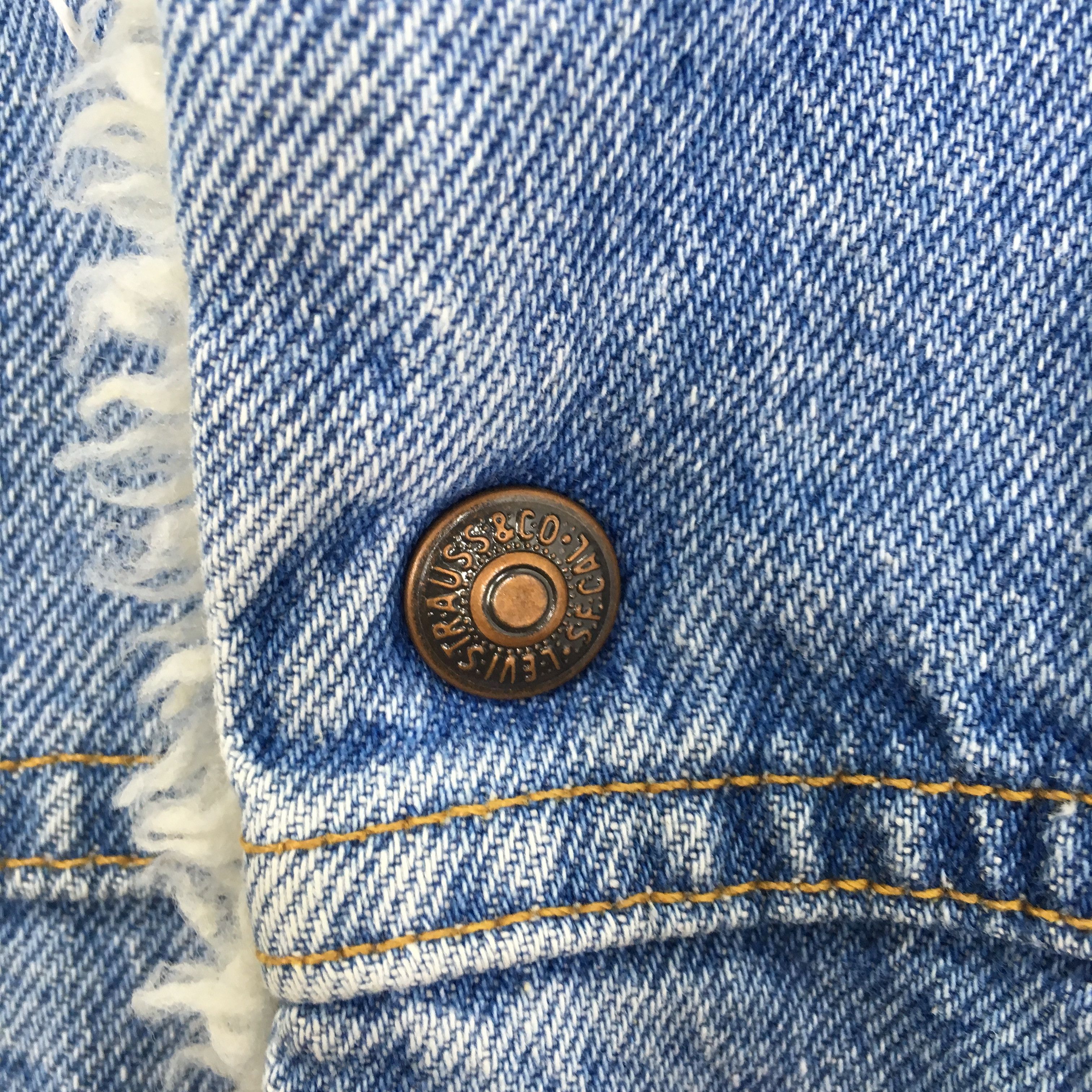 Levi's Vintage 90s Levi's Denim Jacket Jeans Trucker Sherpa Size US M / EU 48-50 / 2 - 8 Thumbnail
