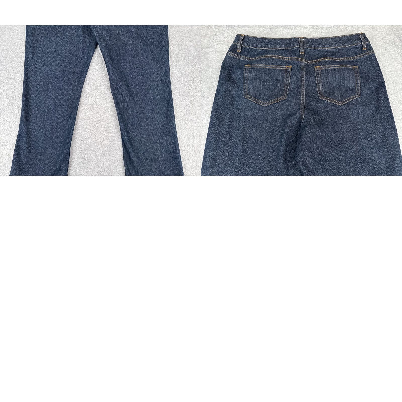 Vintage Bobbie Brooks Jeans Women 14 Blue Denim Bootcut Mid Rise Cotton Blend 33x31 Distressed Zip 5-Pocket Womens Size 36" / US 14 / IT 50 - 10 Thumbnail