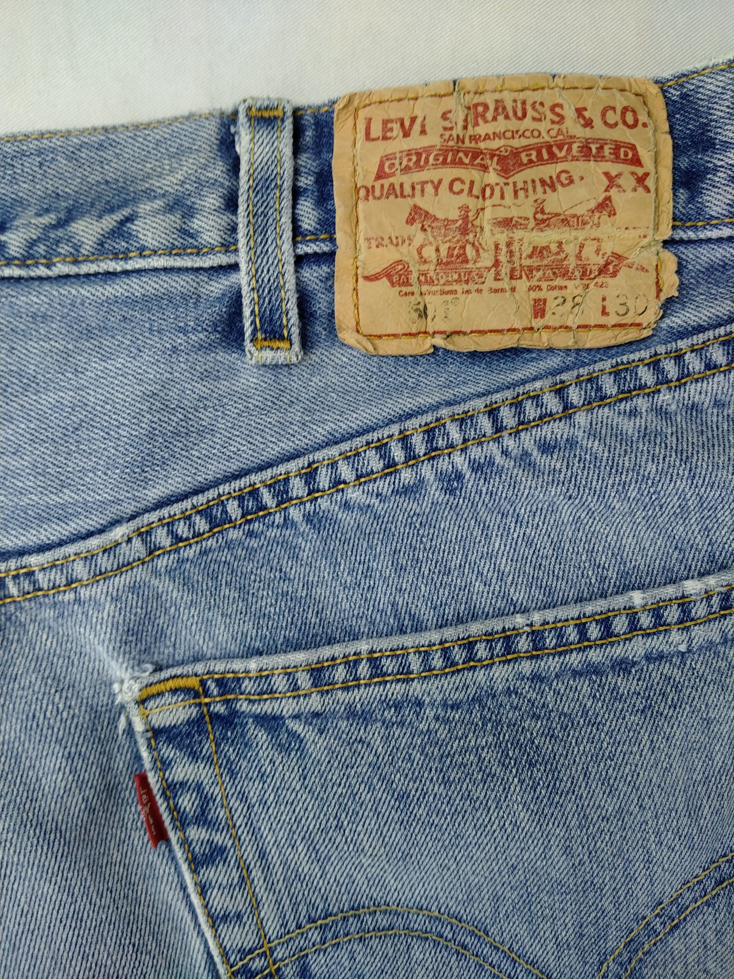 Levi's Light Wash Vintage Levi's 501 Denim 38 x 29.5 -JN745 Size US 38 / EU 54 - 11 Thumbnail
