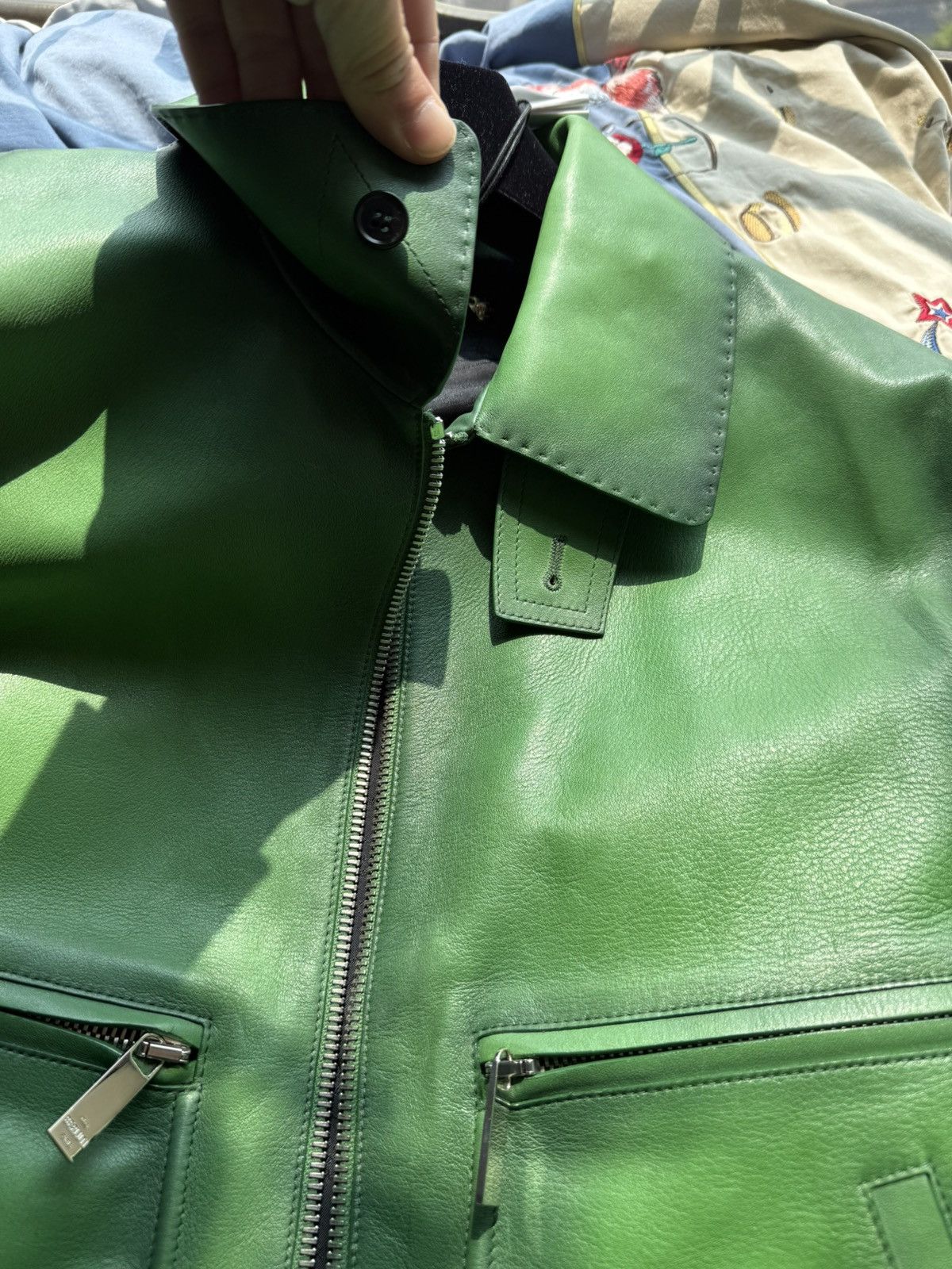 Berluti patina riders Leather jacket,size 46 Size US S / EU 44-46 / 1 - 24 Thumbnail