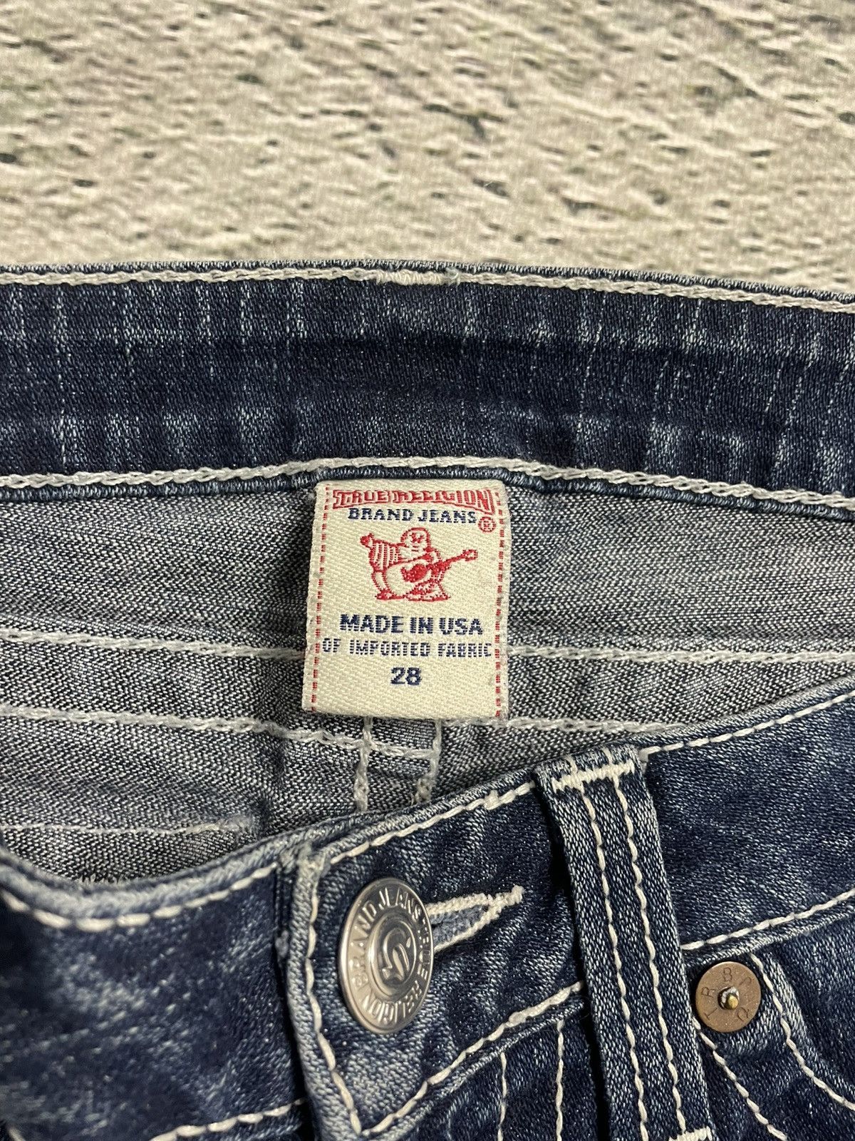 True Religion True Religion blue jeans flared bootcut stitching becky Size 28" / US 6 / IT 42 - 6 Thumbnail