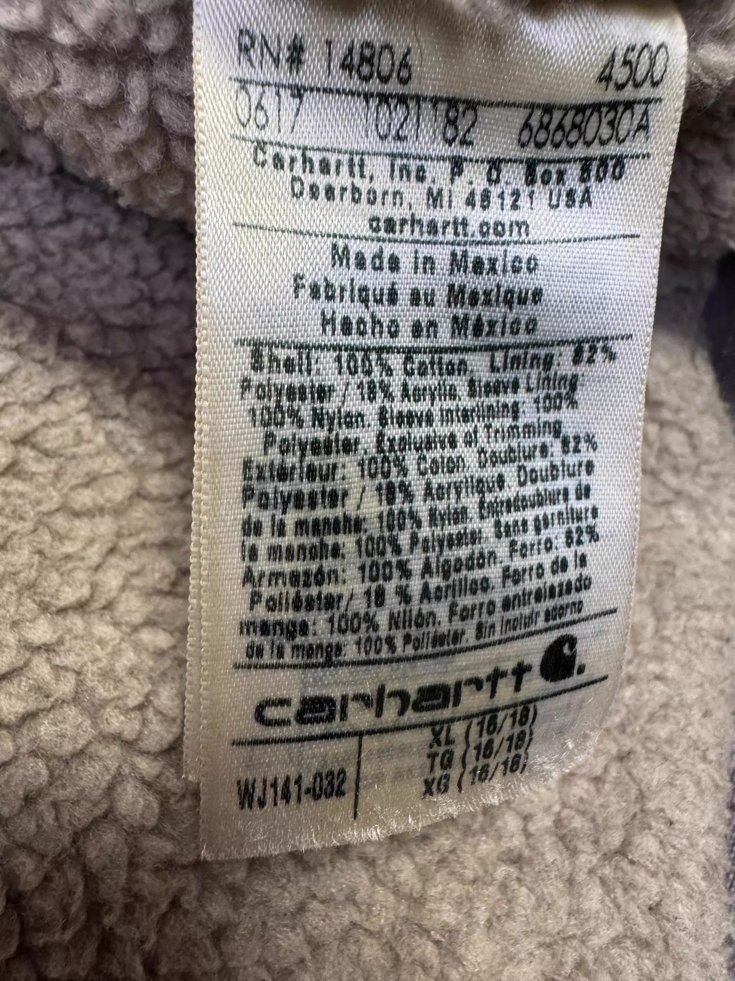 Carhartt Carhartt WJ141 Vintage Washed Taupe Gray XL Jacket Size US XL / EU 56 / 4 - 9 Thumbnail
