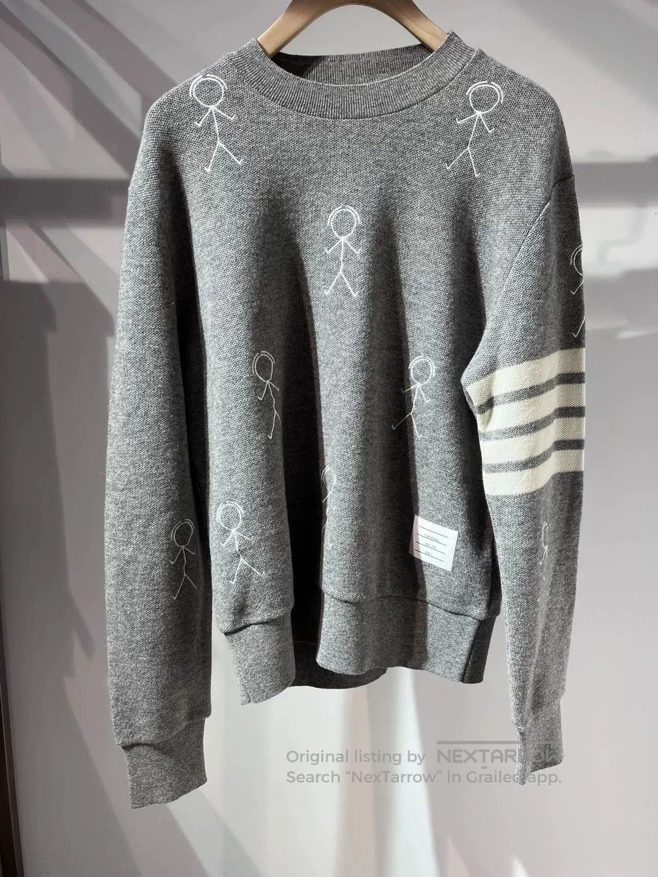 Thom Browne Thom Browne Grey Knit Sweatshirt. Size US M / EU 48-50 / 2 - 4 Thumbnail