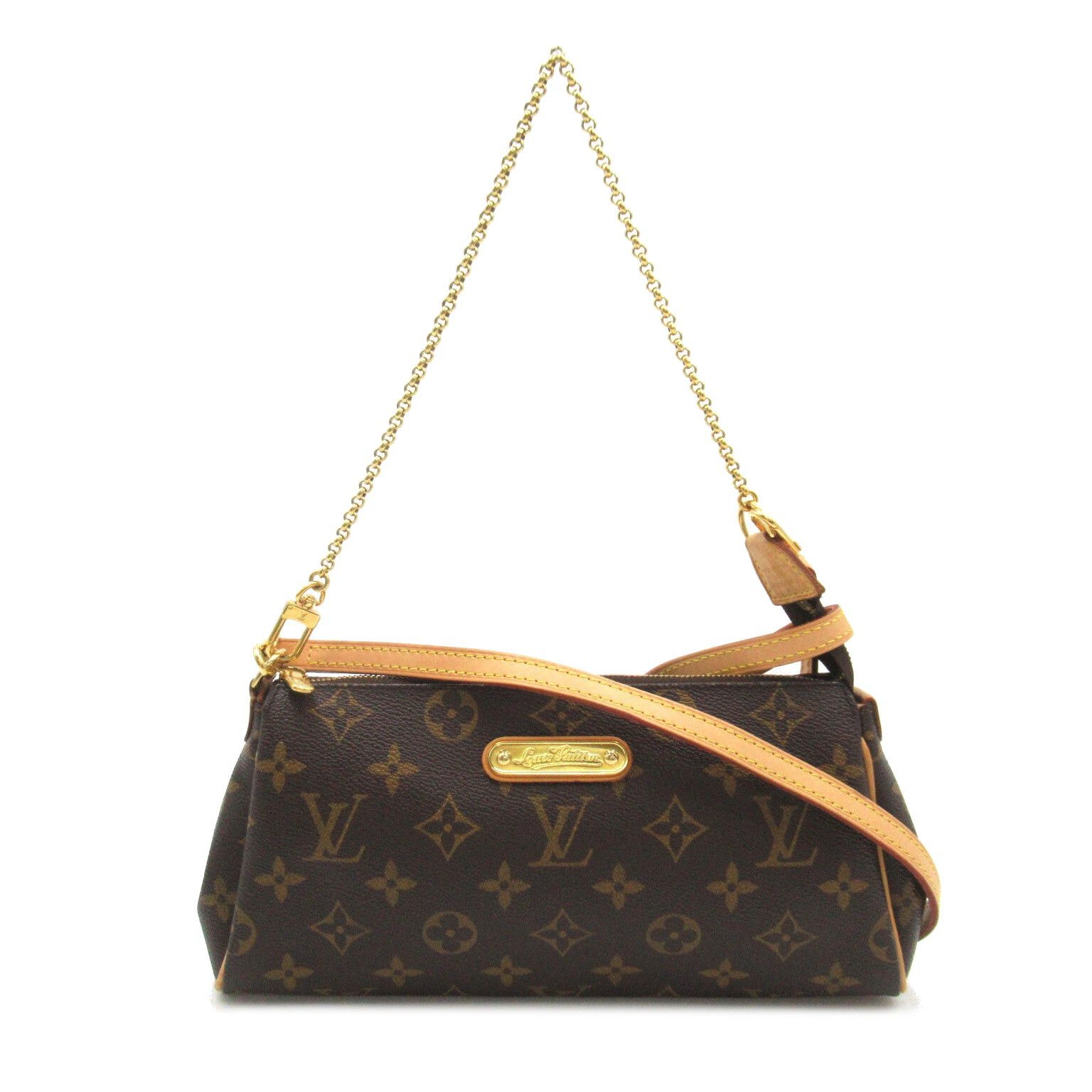 Louis Vuitton Eva Shoulder Bag Coated Canvas Monogram Brown