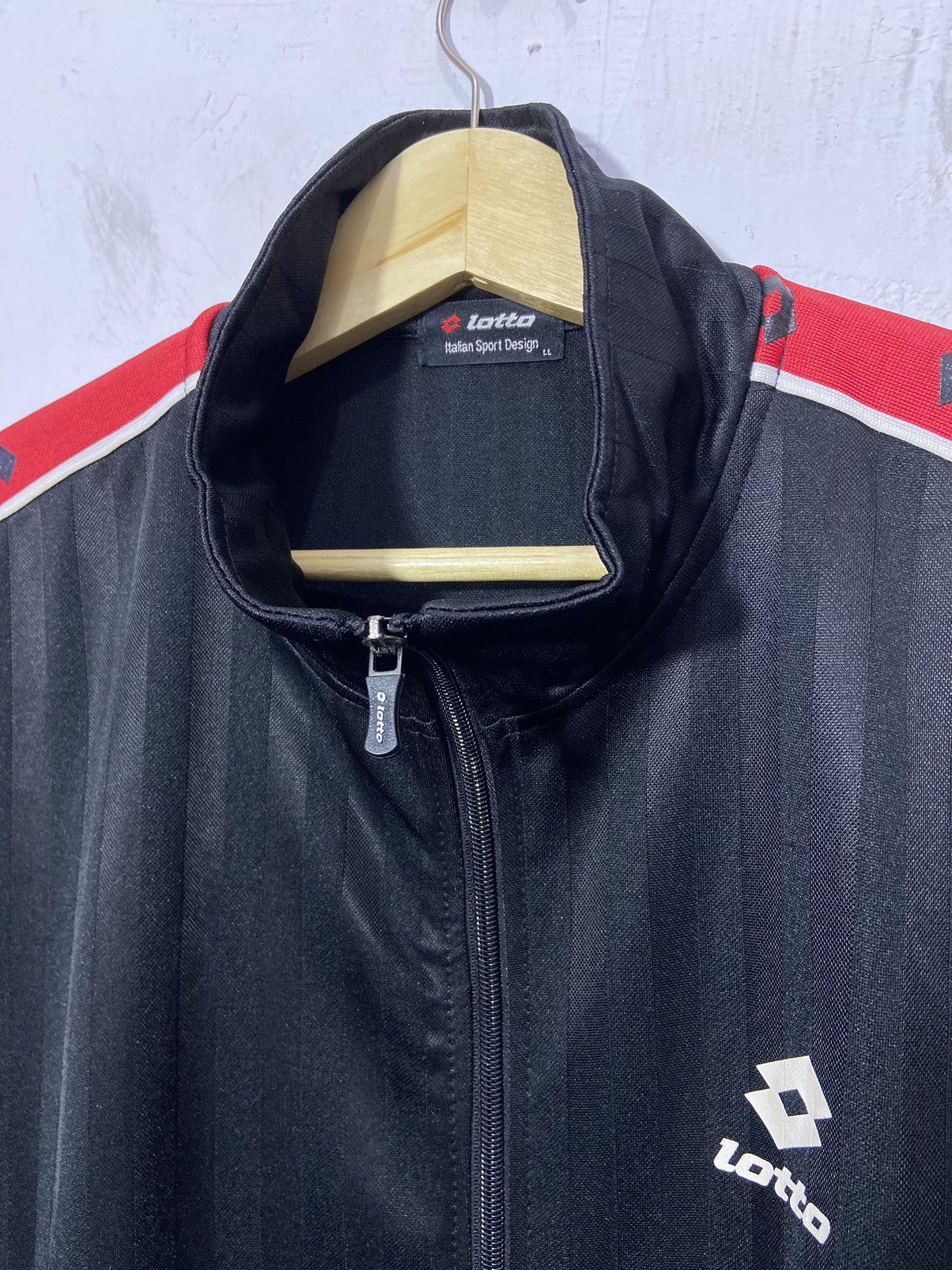 Lotto Sport Vintage Lotto Italian Sport Design Taped Track Jacket Size US XL / EU 56 / 4 - 7 Thumbnail