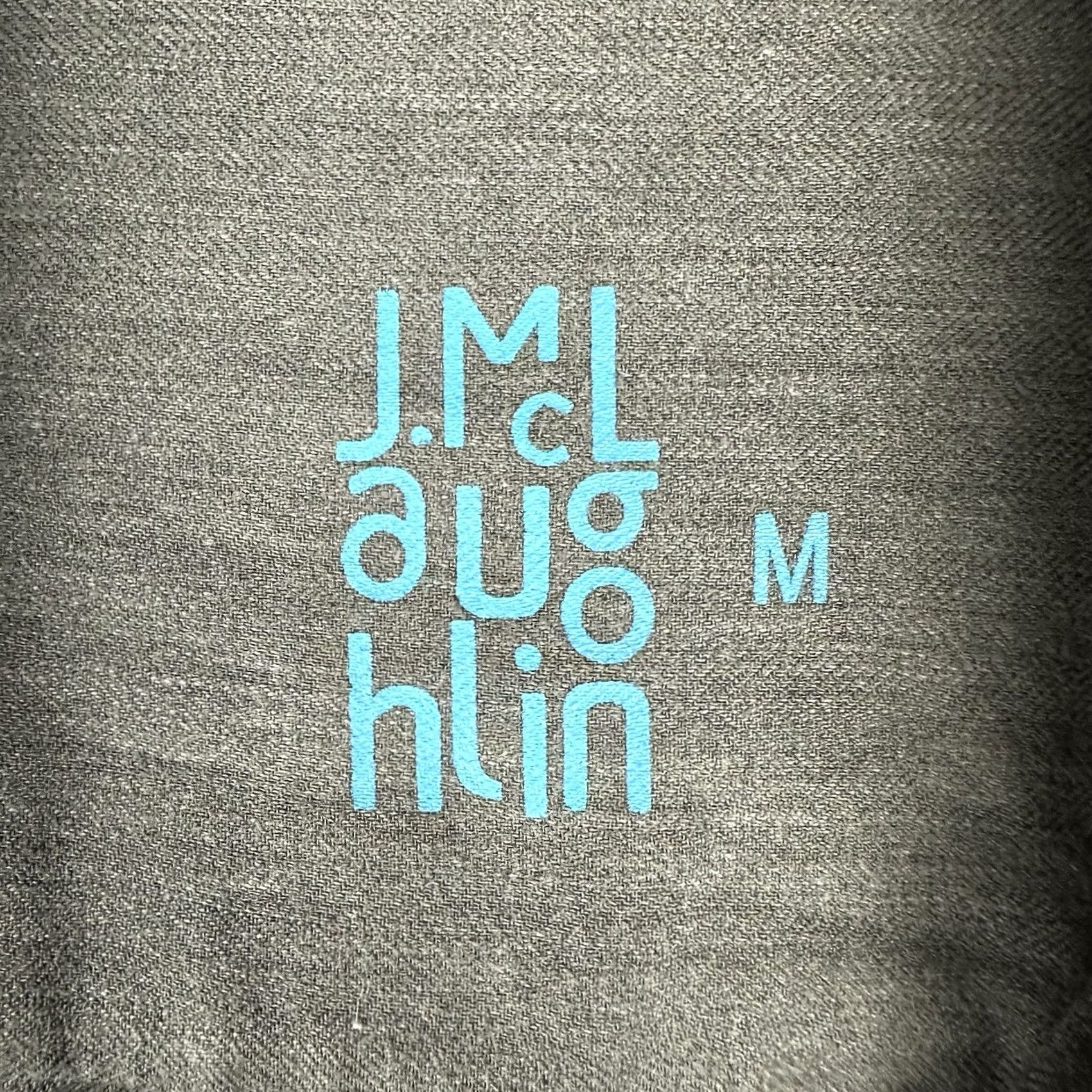 J.McLaughlin J McLaughlin Shirt Mens M Gray Chambray Denim Long Sleeve Button Up EUC Size US M / EU 48-50 / 2 - 4 Thumbnail