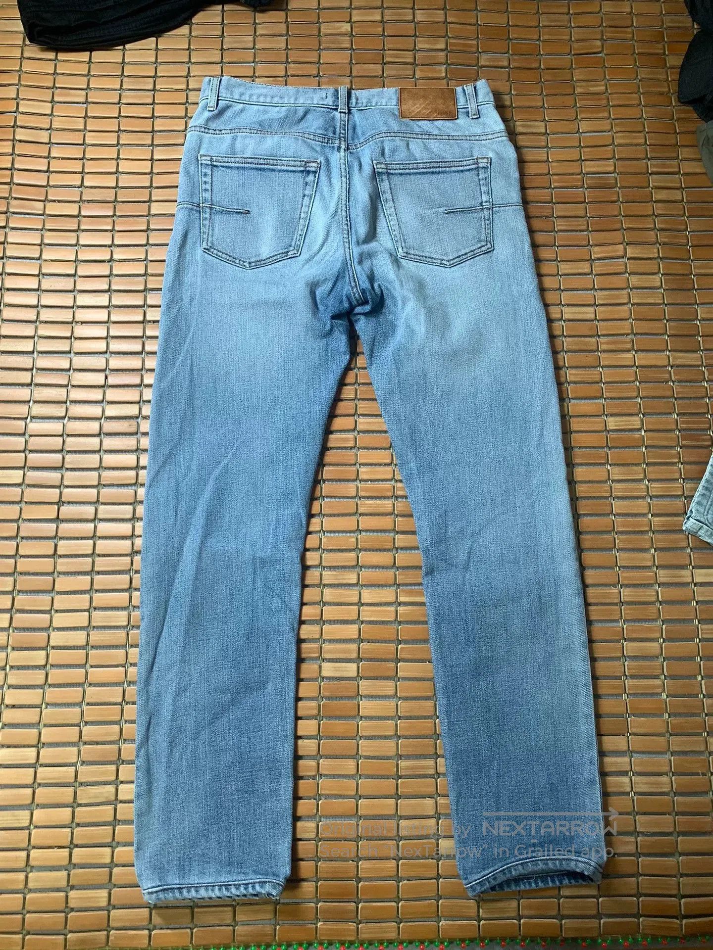 Dior Dior Leather Patch Jeans. Size 29" - 3 Thumbnail