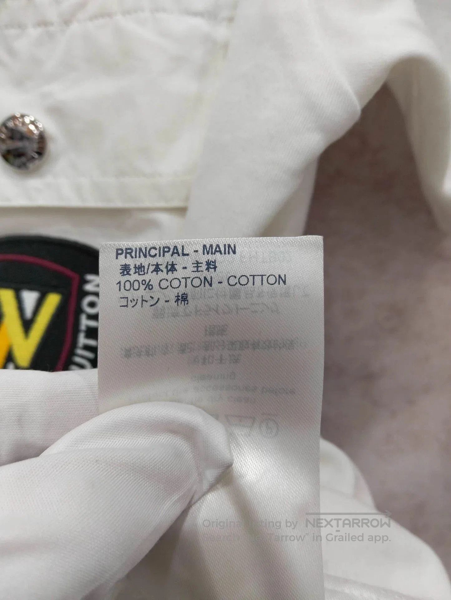 Louis Vuitton White Short-Sleeve T-Shirt with Embroidered Pocket Patches. Size US S / EU 44-46 / 1 - 5 Thumbnail